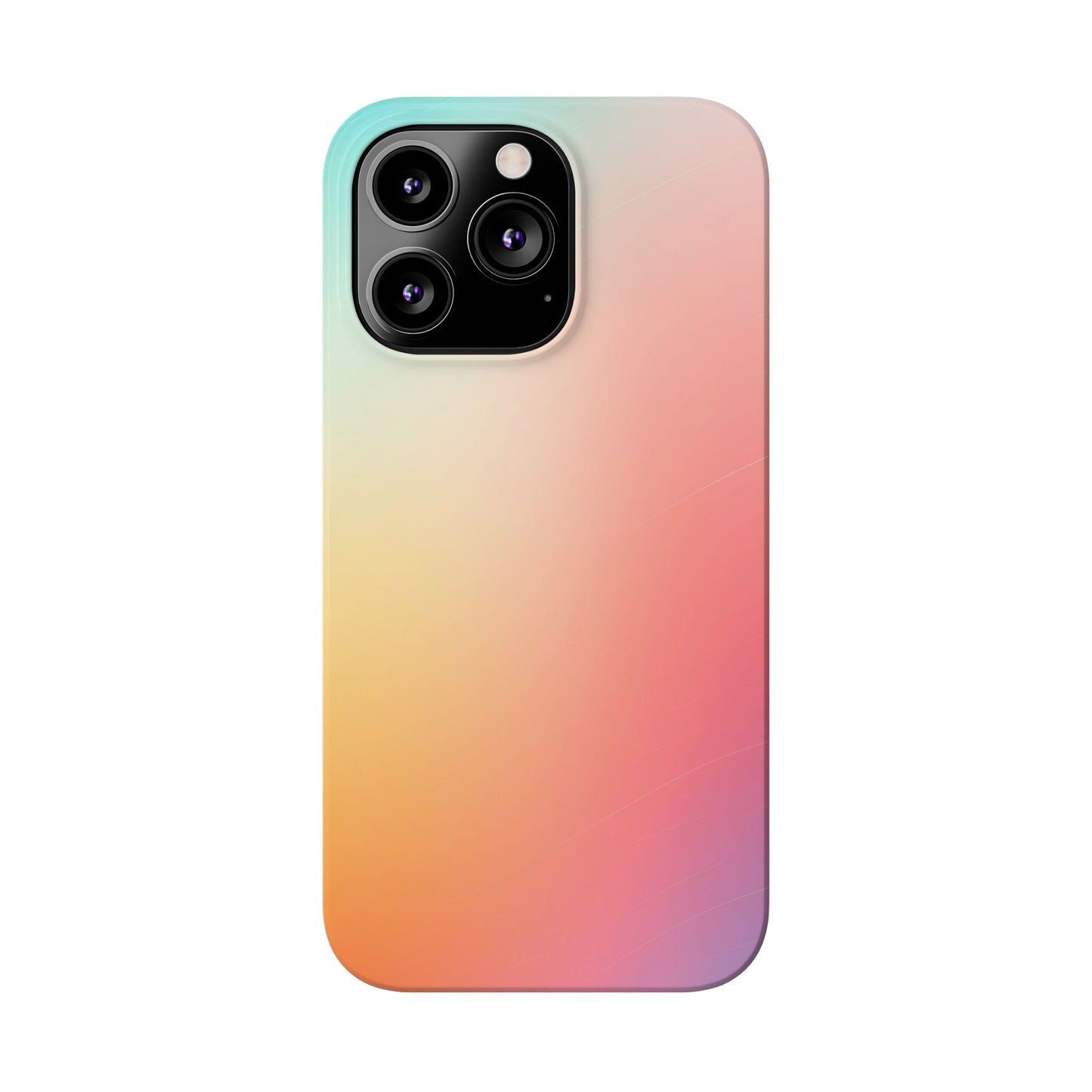 Pastel Gradient Slim Phone Case - Stylish & Protective Accessories for Everyday Use