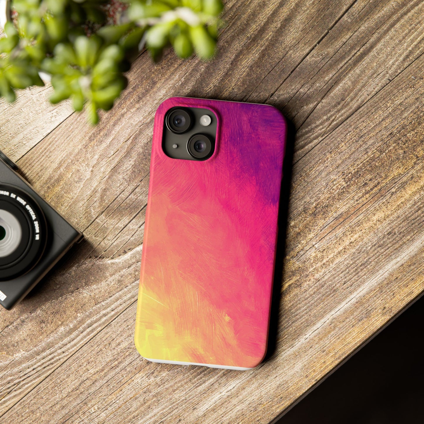 Vibrant Abstract Slim Phone Case - Colorful Protection for Every Day