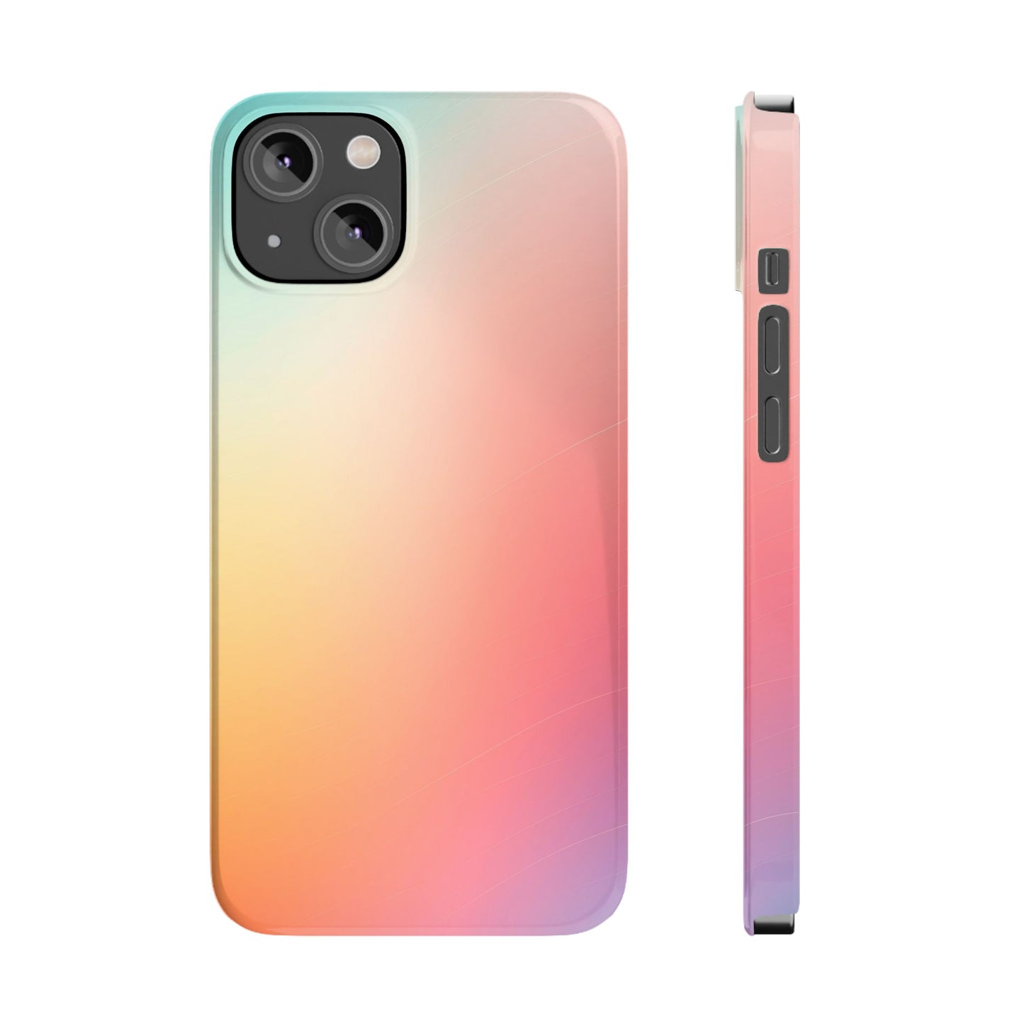 Pastel Gradient Slim Phone Case - Stylish & Protective Accessories for Everyday Use