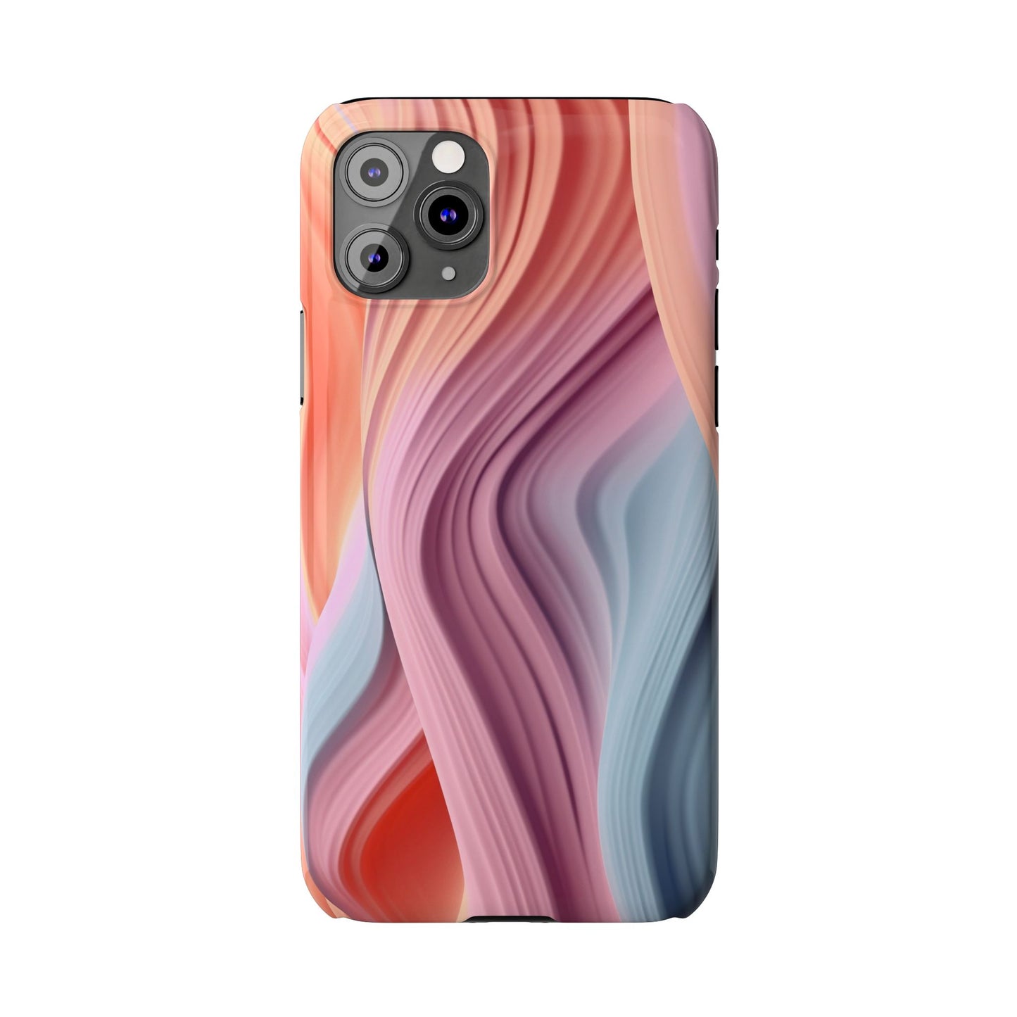 Stylish Slim Phone Cases with Wave Patterns - Perfect Gift for Art Lovers