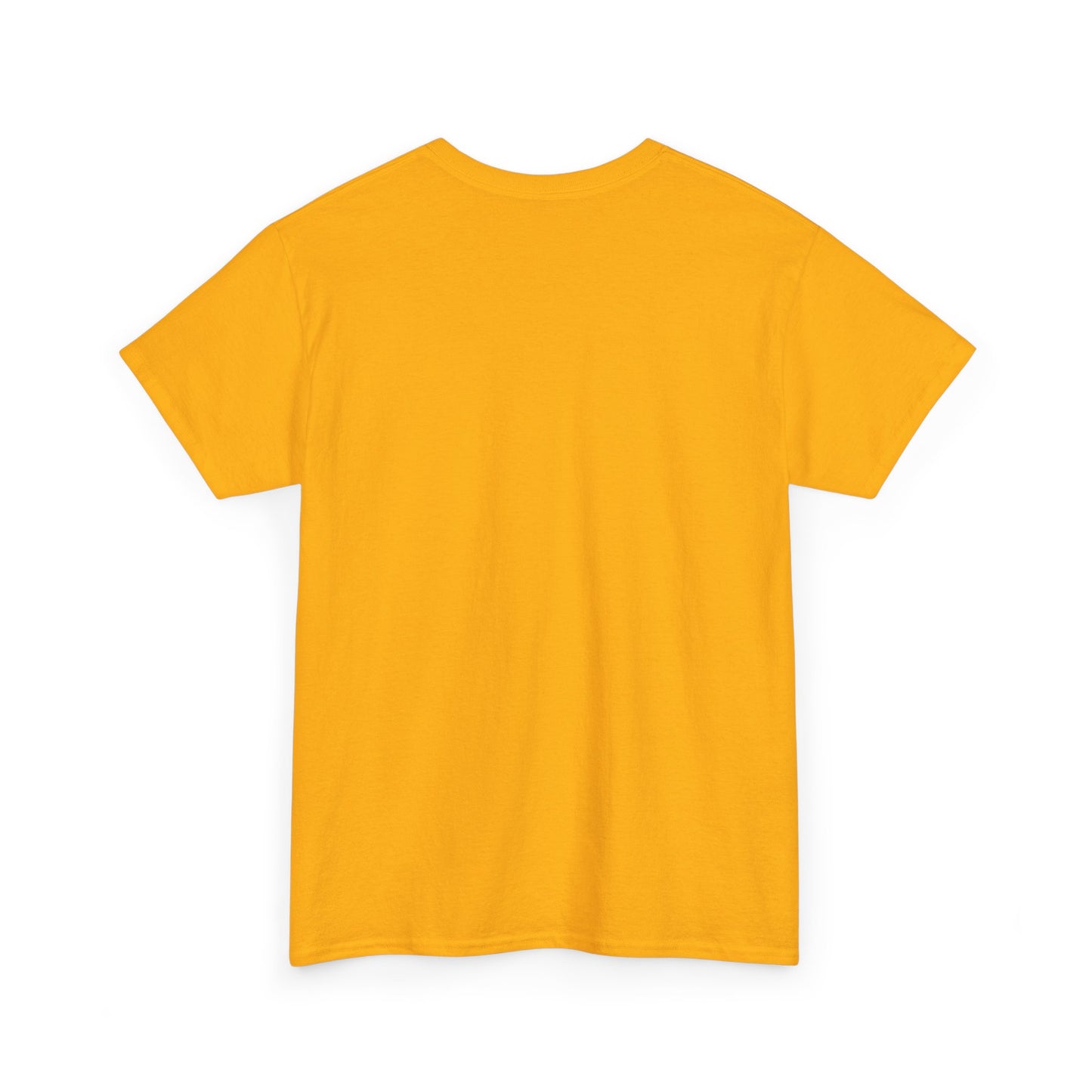 Positive Vibes Unisex Heavy Cotton Tee - Bright Yellow T-Shirt for Optimism and Mindfulness