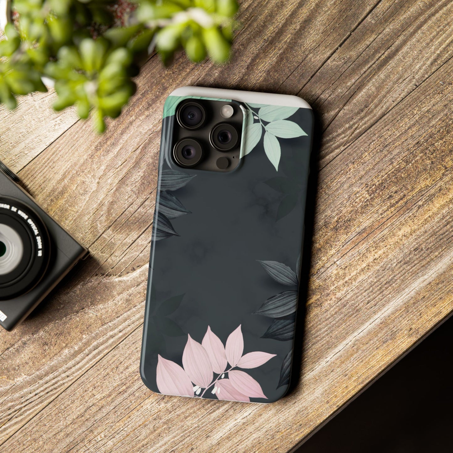 Elegant Floral Slim Phone Case - Stylish Design for Nature Lovers