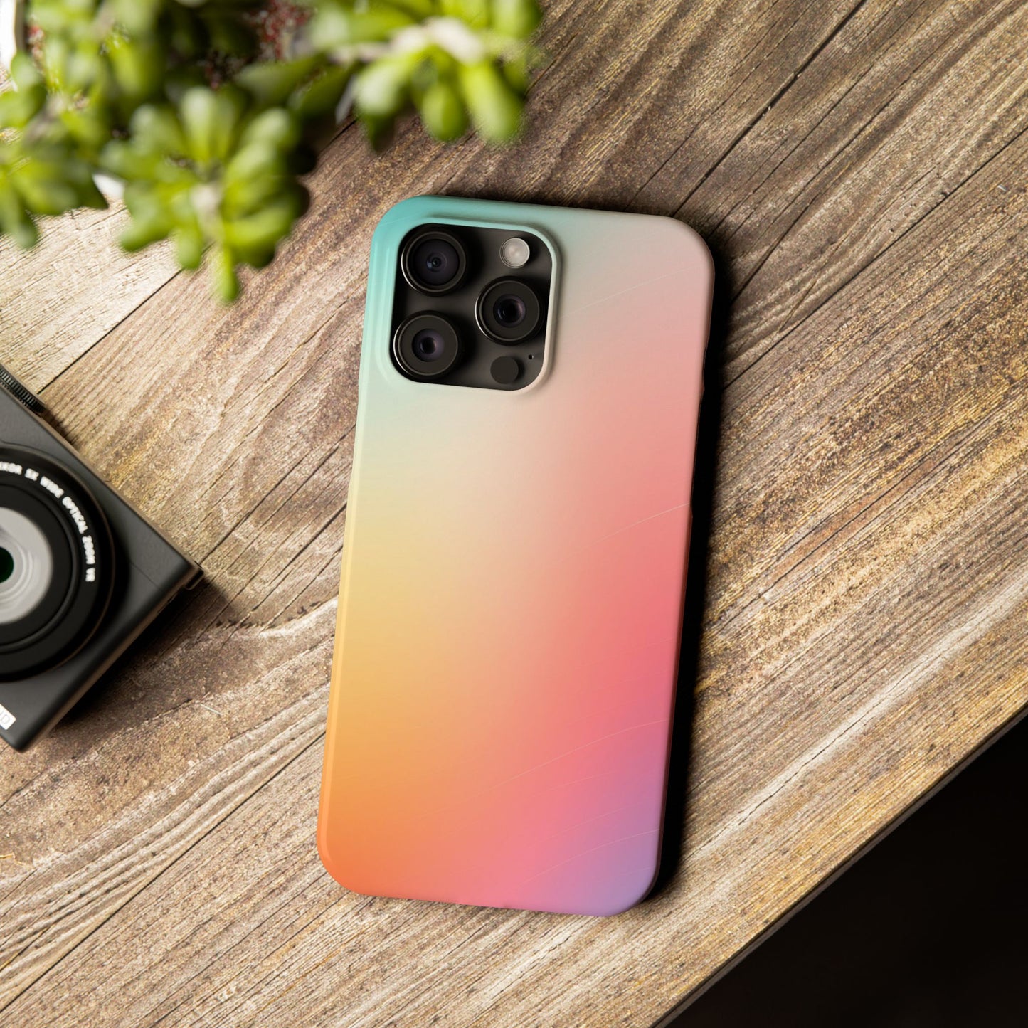 Pastel Gradient Slim Phone Case - Stylish & Protective Accessories for Everyday Use