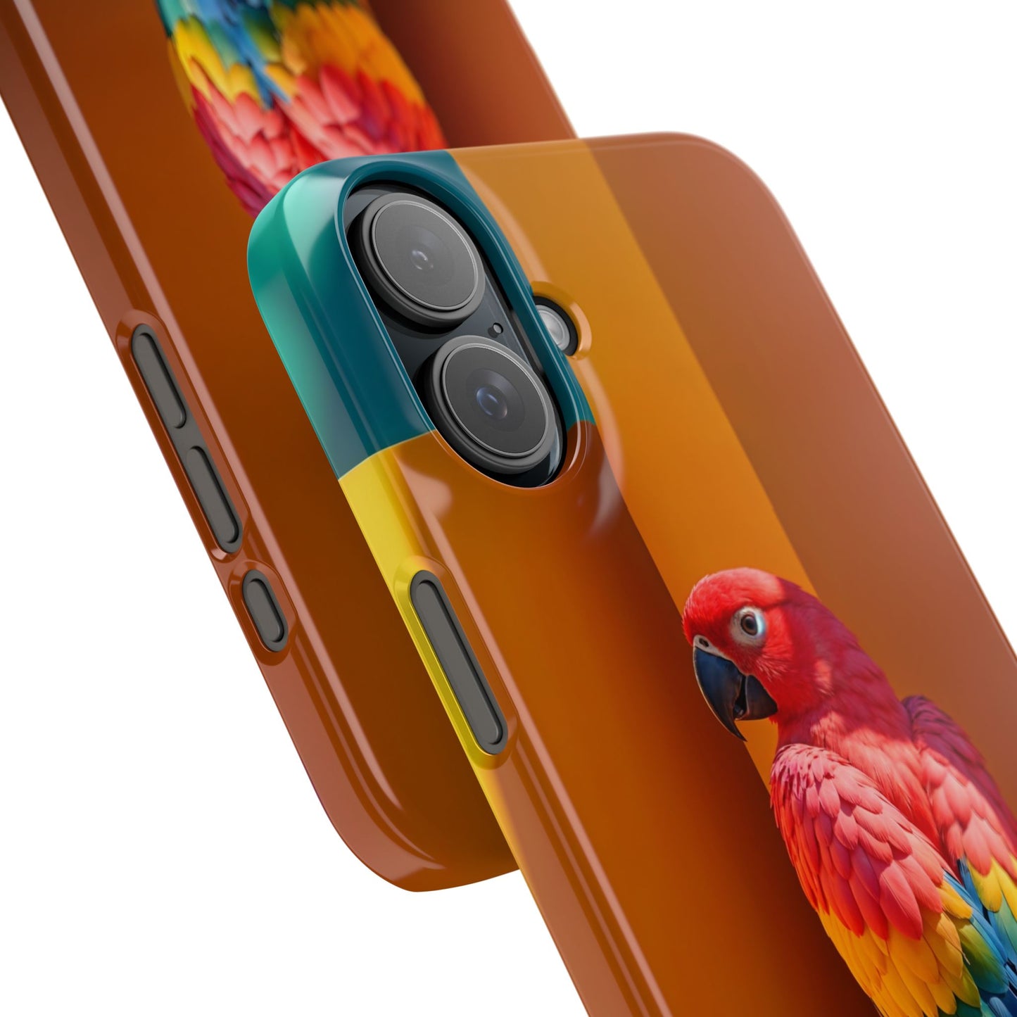 Vibrant Parrot Slim Phone Case - Colorful Tropical Design for Nature Lovers