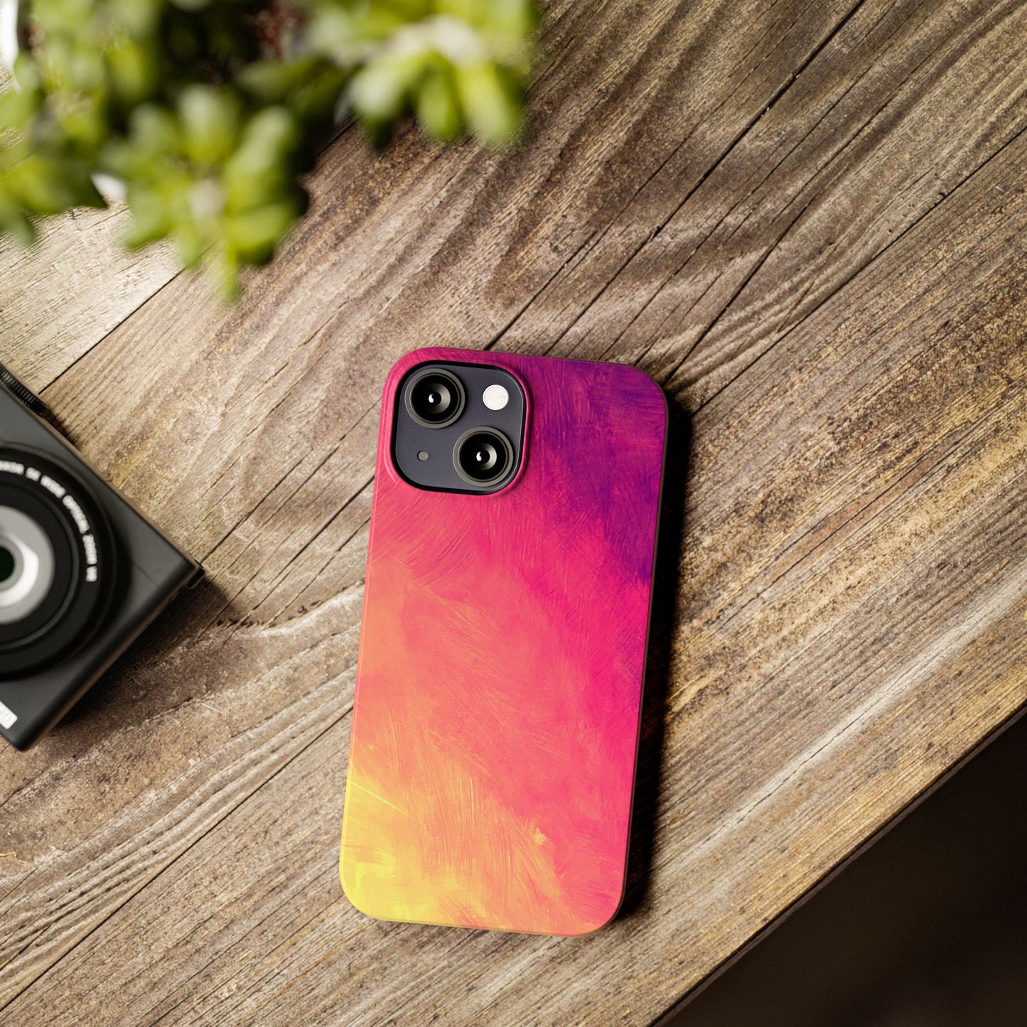 Vibrant Abstract Slim Phone Case - Colorful Protection for Every Day