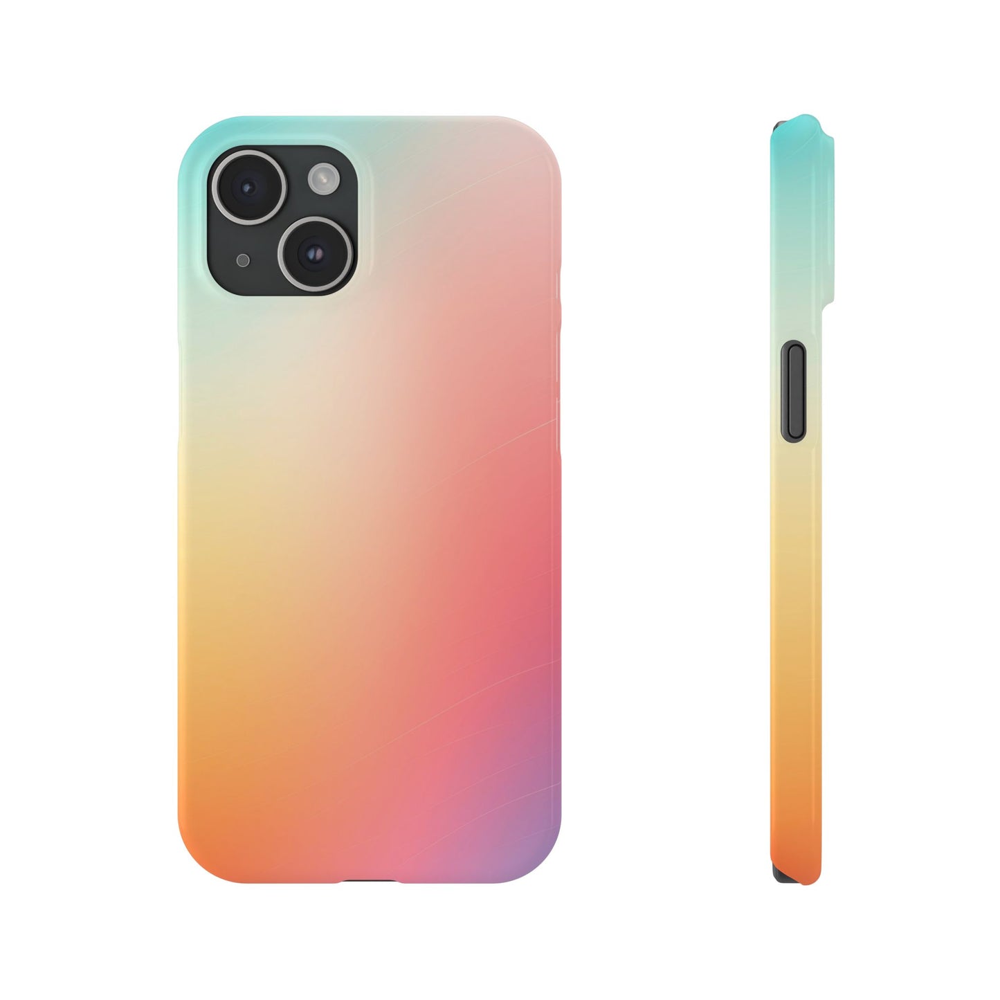 Pastel Gradient Slim Phone Case - Stylish & Protective Accessories for Everyday Use