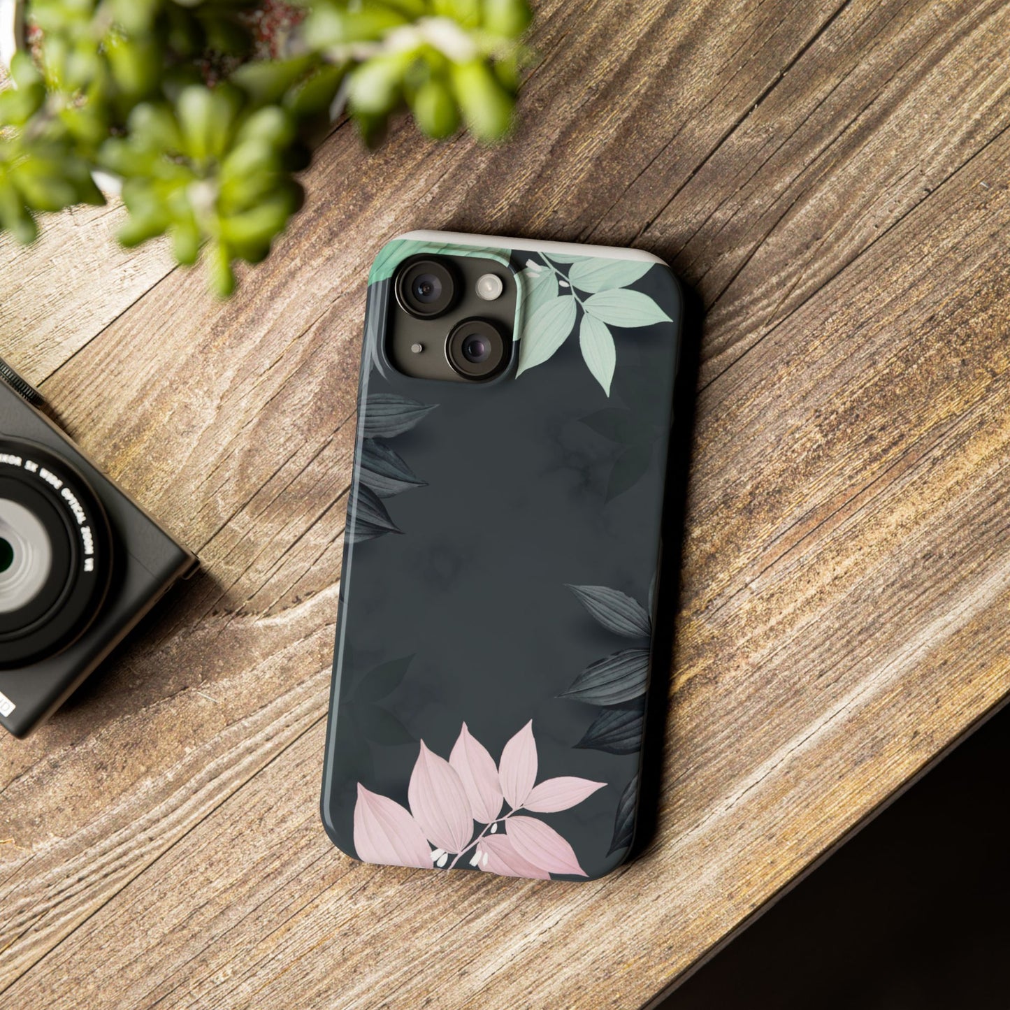 Elegant Floral Slim Phone Case - Stylish Design for Nature Lovers