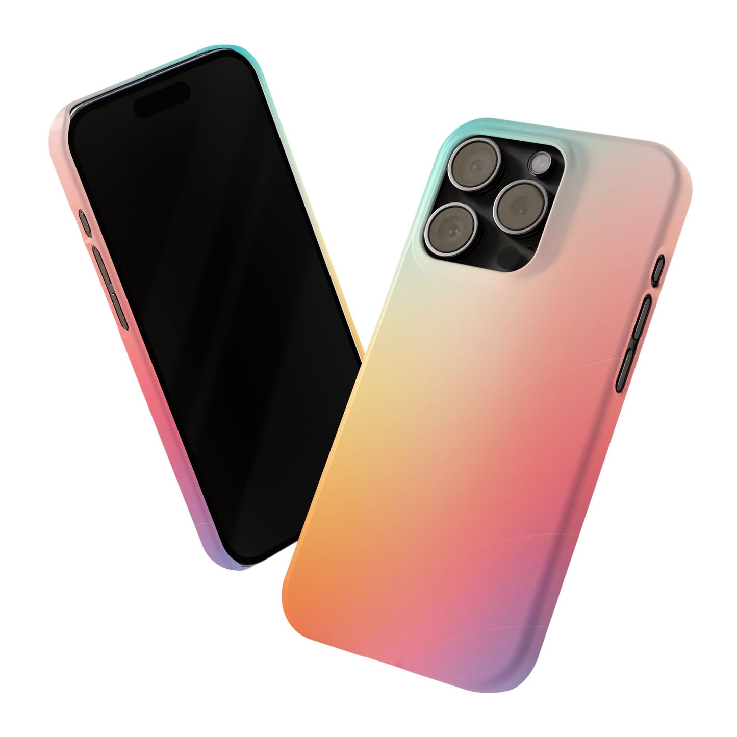 Pastel Gradient Slim Phone Case - Stylish & Protective Accessories for Everyday Use