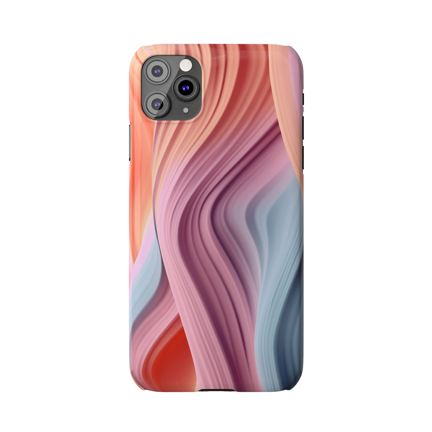 Stylish Slim Phone Cases with Wave Patterns - Perfect Gift for Art Lovers