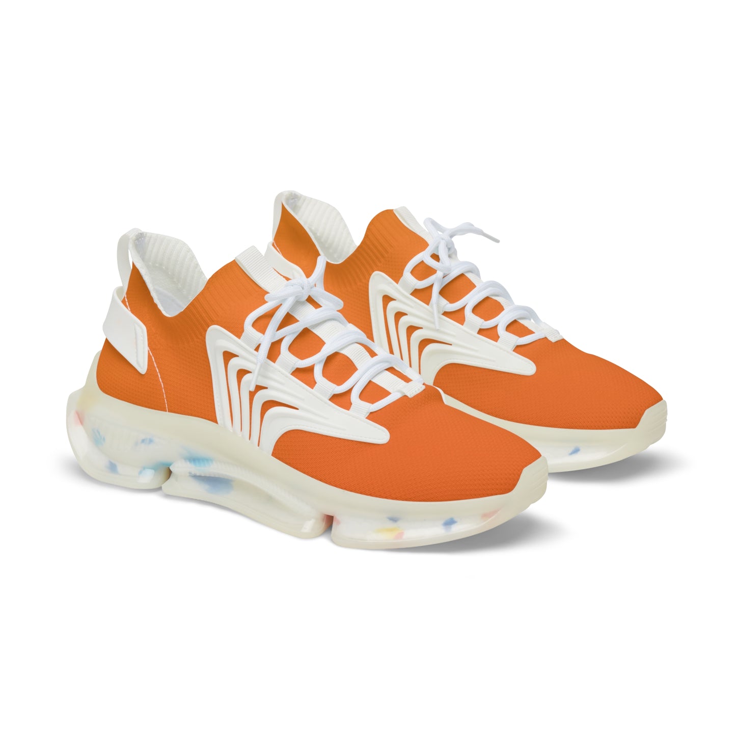 Stylish Men&women Mesh Sneakers - Orange Athletic Footwear for Active Lifestyle