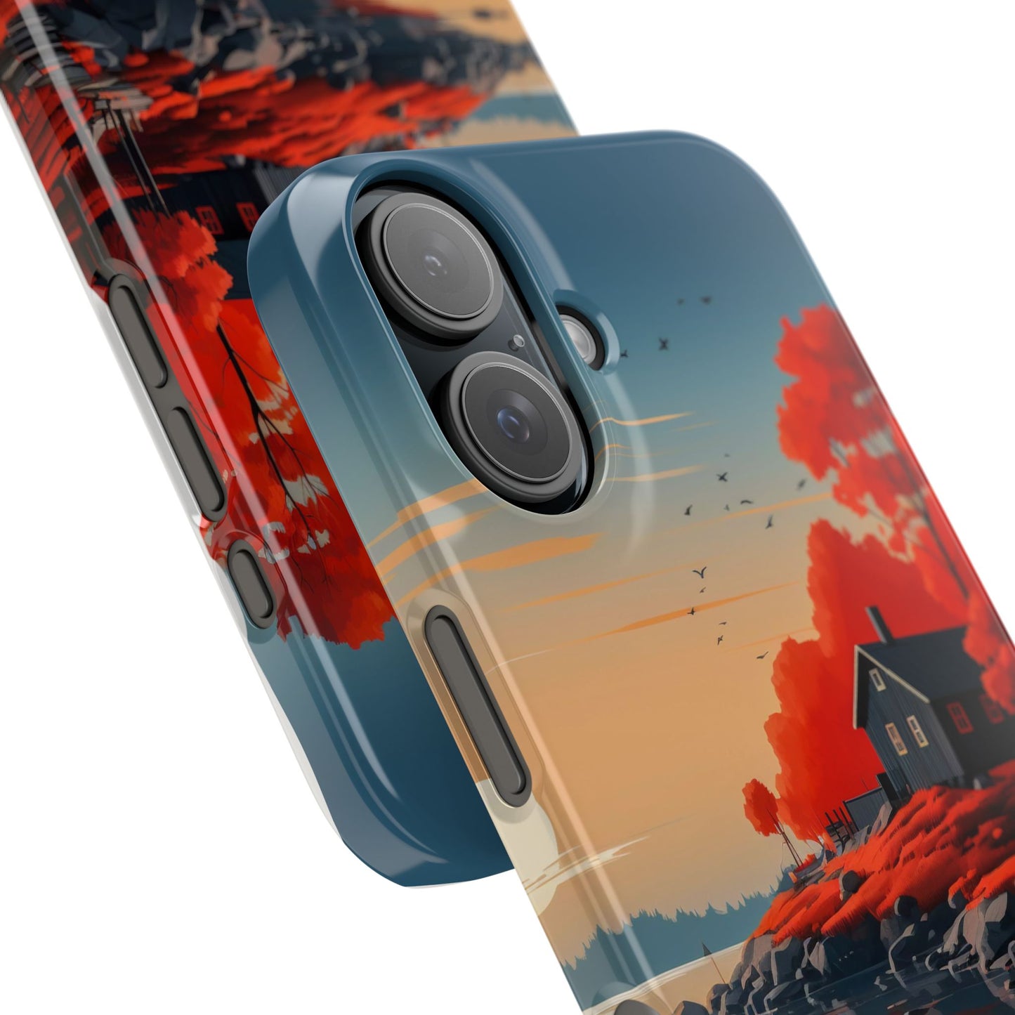 Nature-Inspired Slim Phone Cases - Autumn Landscape Design