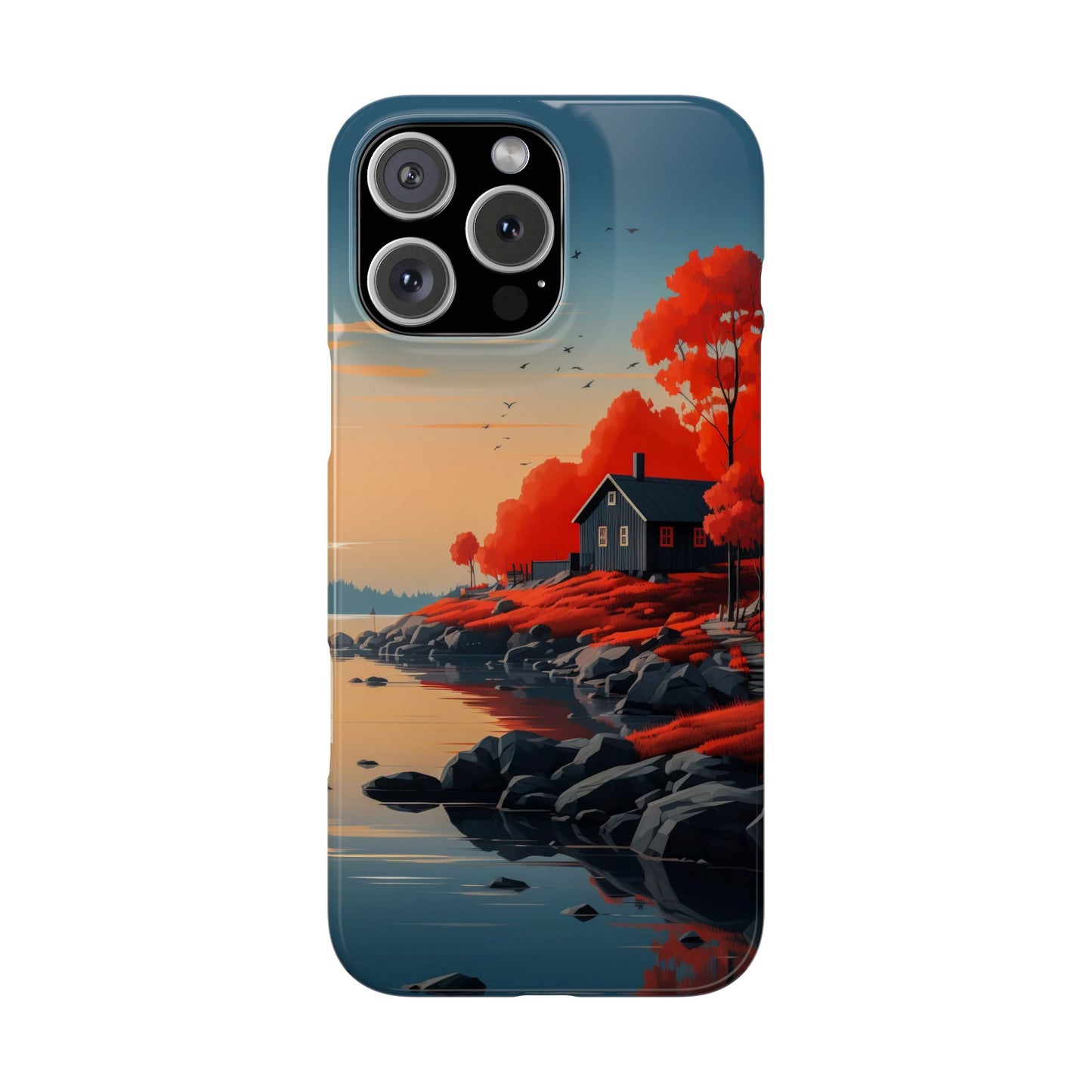 Nature-Inspired Slim Phone Cases - Autumn Landscape Design