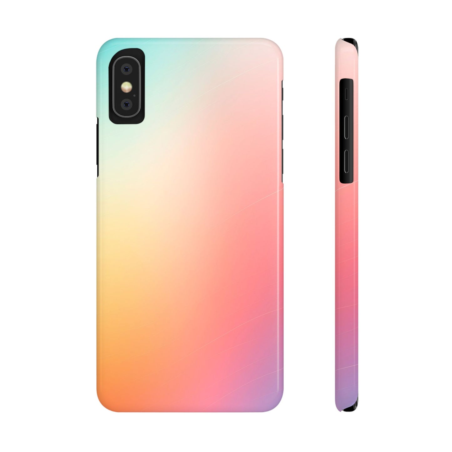 Pastel Gradient Slim Phone Case - Stylish & Protective Accessories for Everyday Use