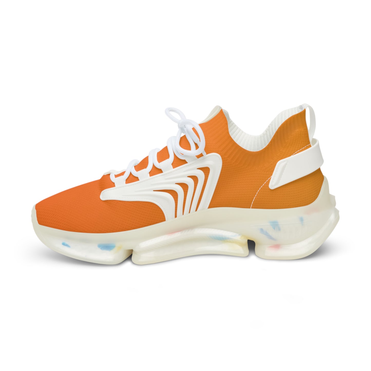 Stylish Men&women Mesh Sneakers - Orange Athletic Footwear for Active Lifestyle