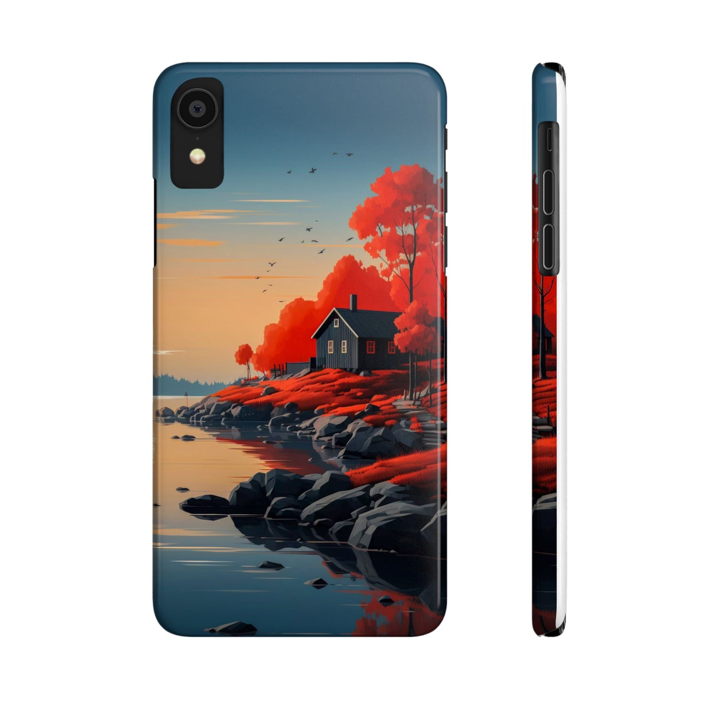 Nature-Inspired Slim Phone Cases - Autumn Landscape Design