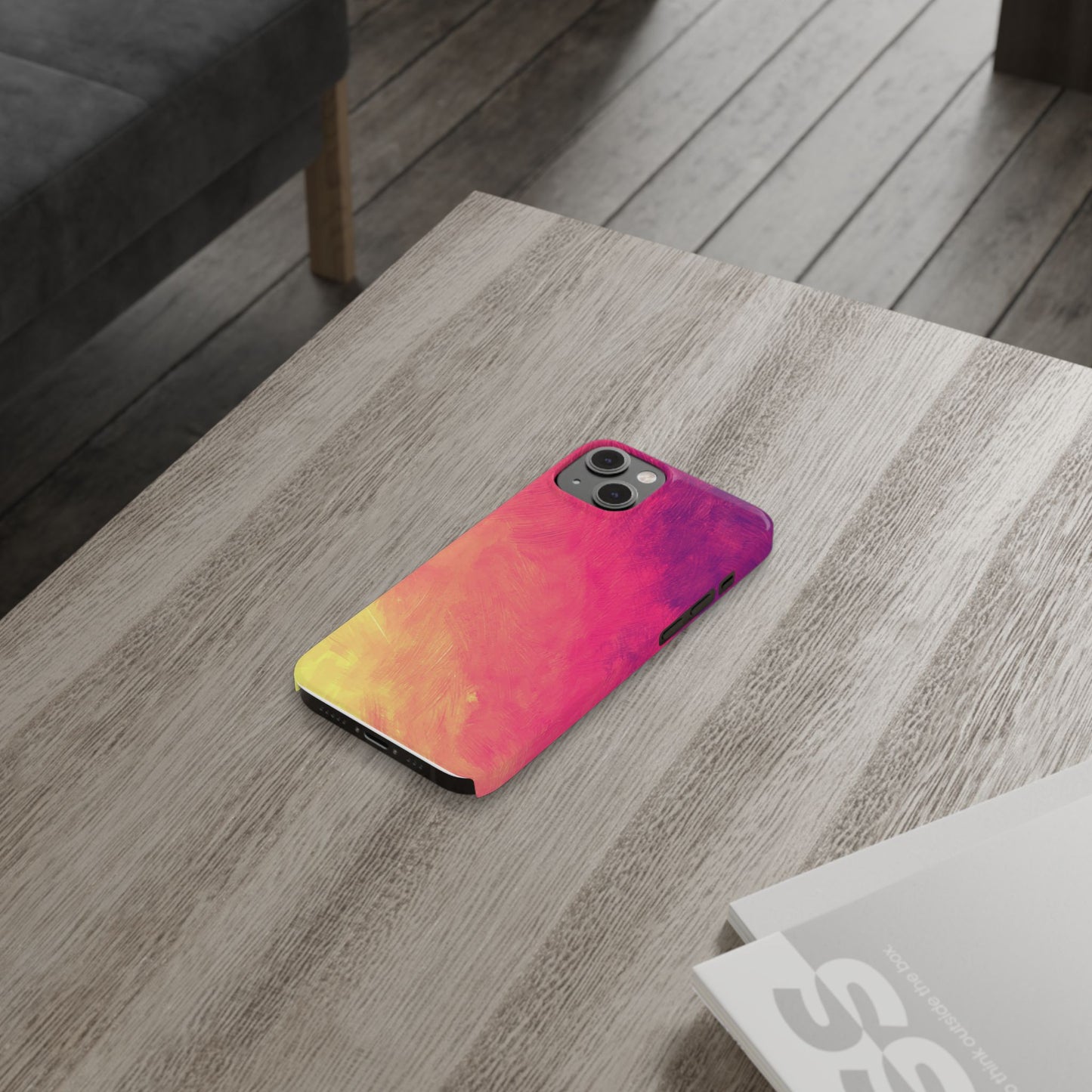 Vibrant Abstract Slim Phone Case - Colorful Protection for Every Day