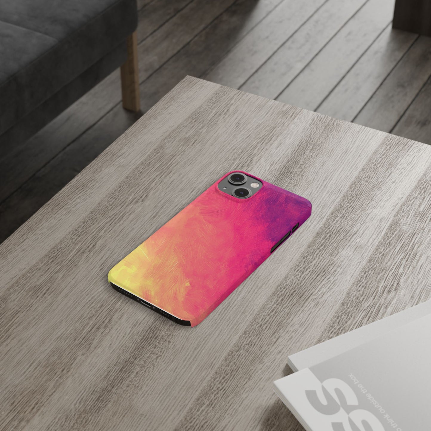 Vibrant Abstract Slim Phone Case - Colorful Protection for Every Day