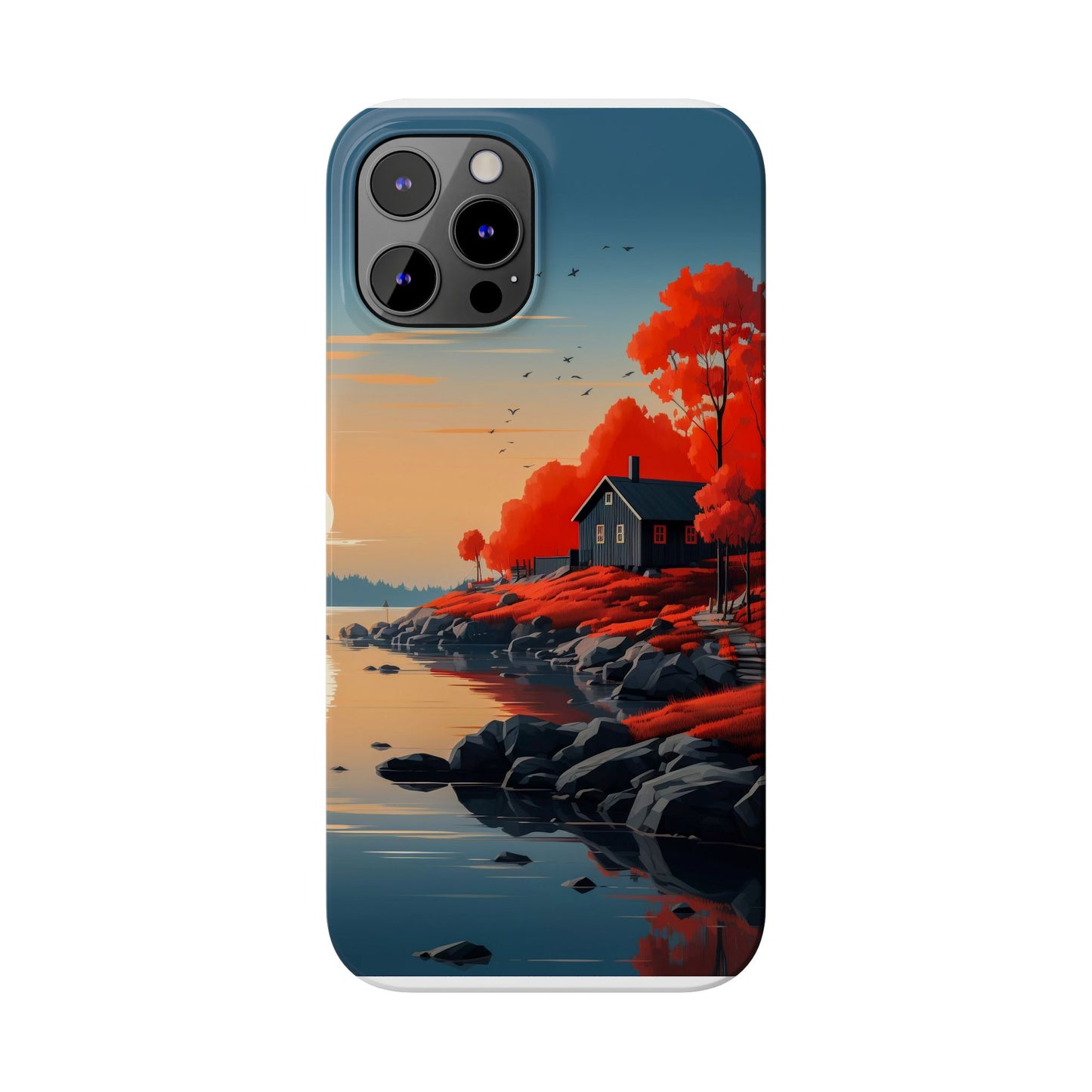 Nature-Inspired Slim Phone Cases - Autumn Landscape Design