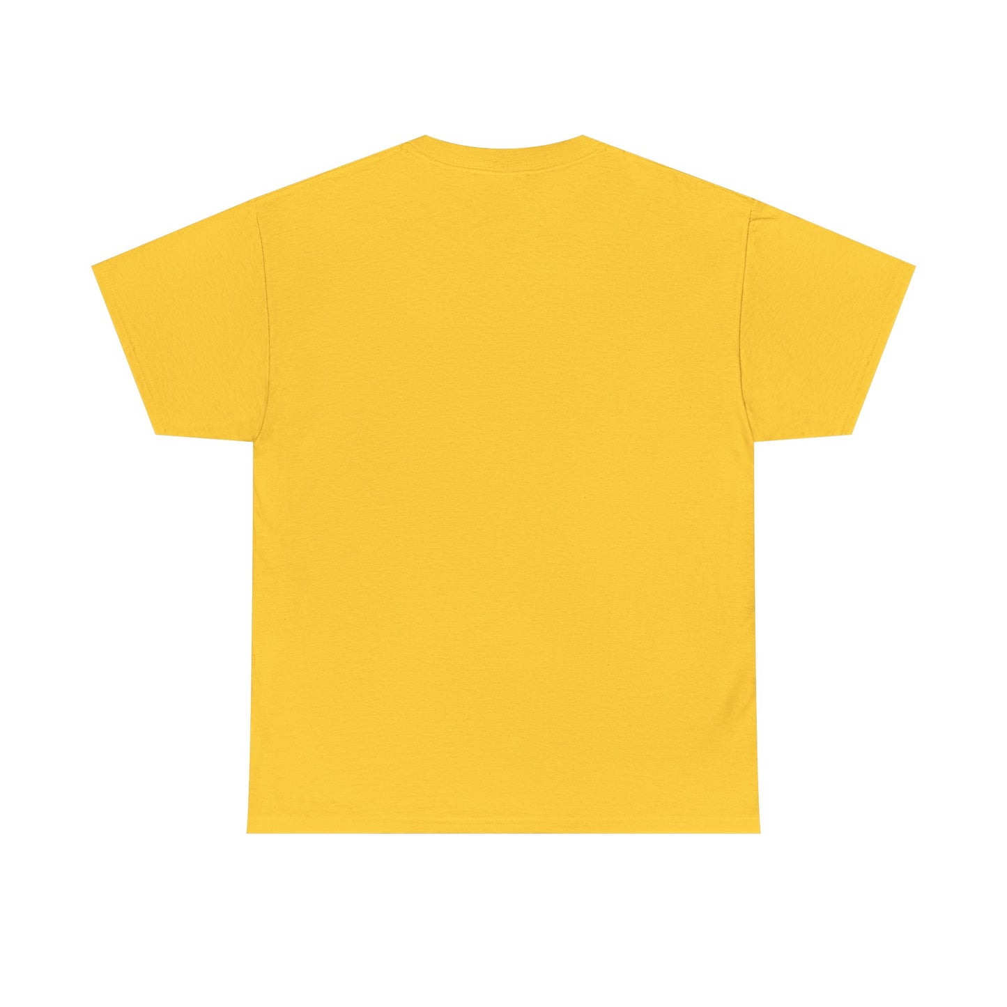 Positive Vibes Unisex Heavy Cotton Tee - Bright Yellow T-Shirt for Optimism and Mindfulness