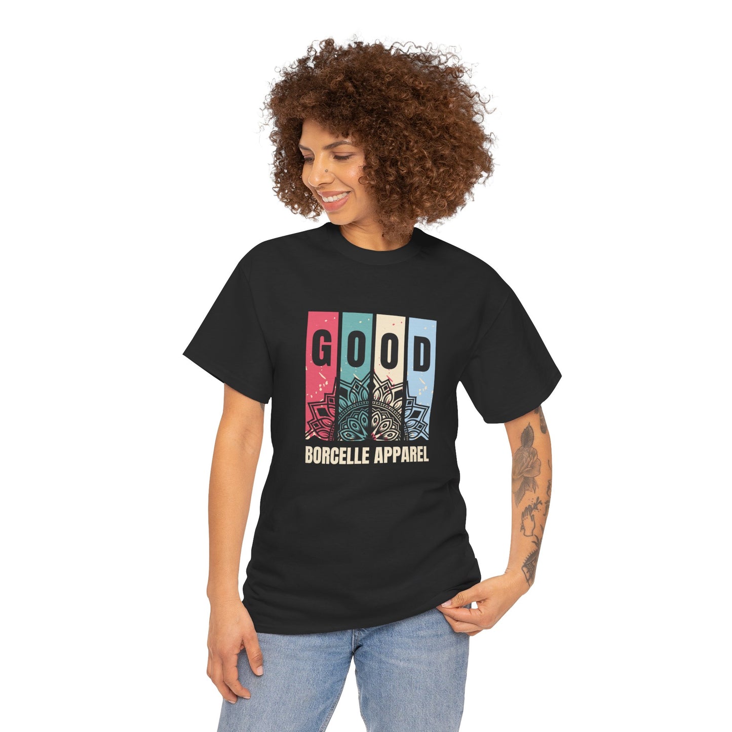 Boho Good Vibes Unisex Heavy Cotton Tee | Borgelle Apparel