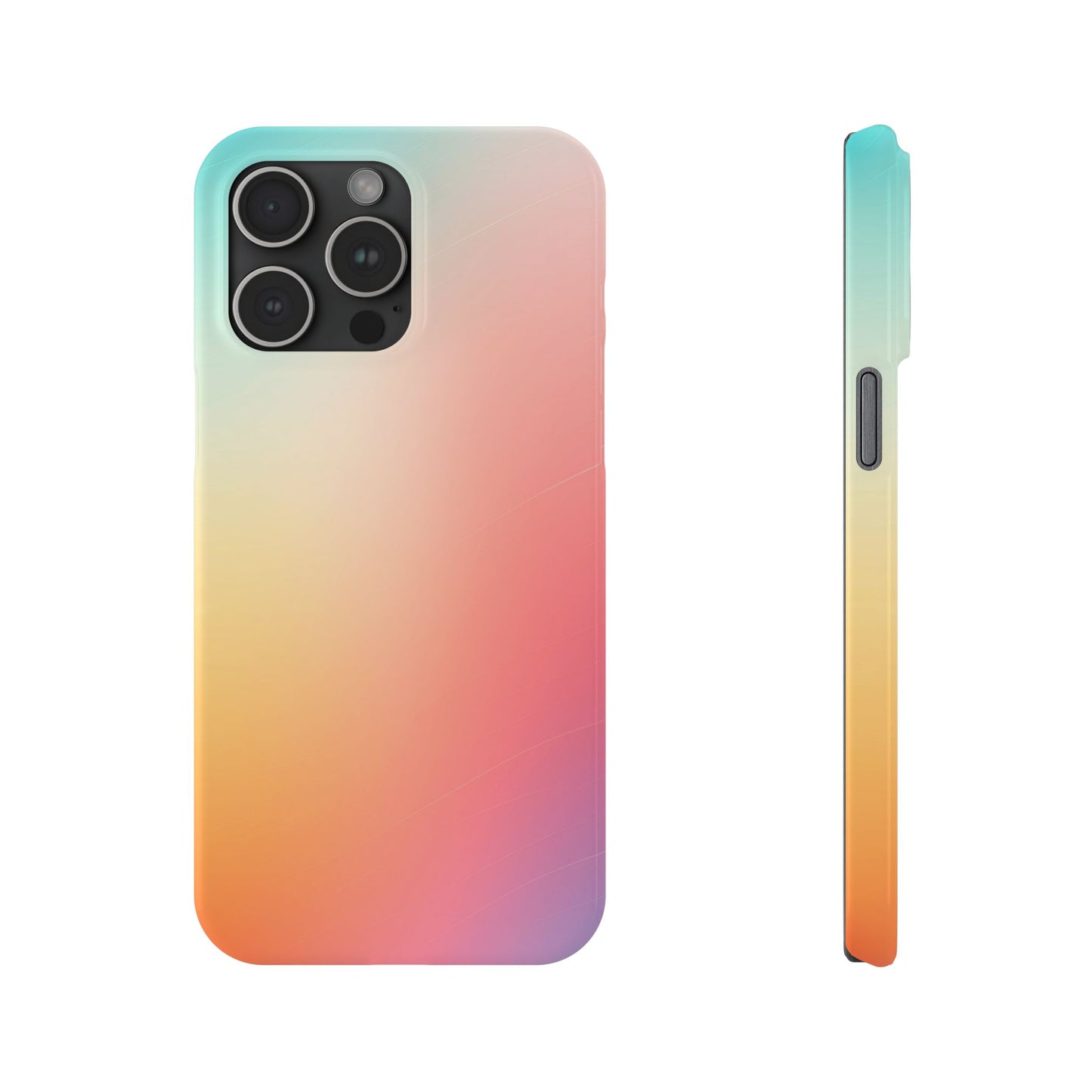 Pastel Gradient Slim Phone Case - Stylish & Protective Accessories for Everyday Use