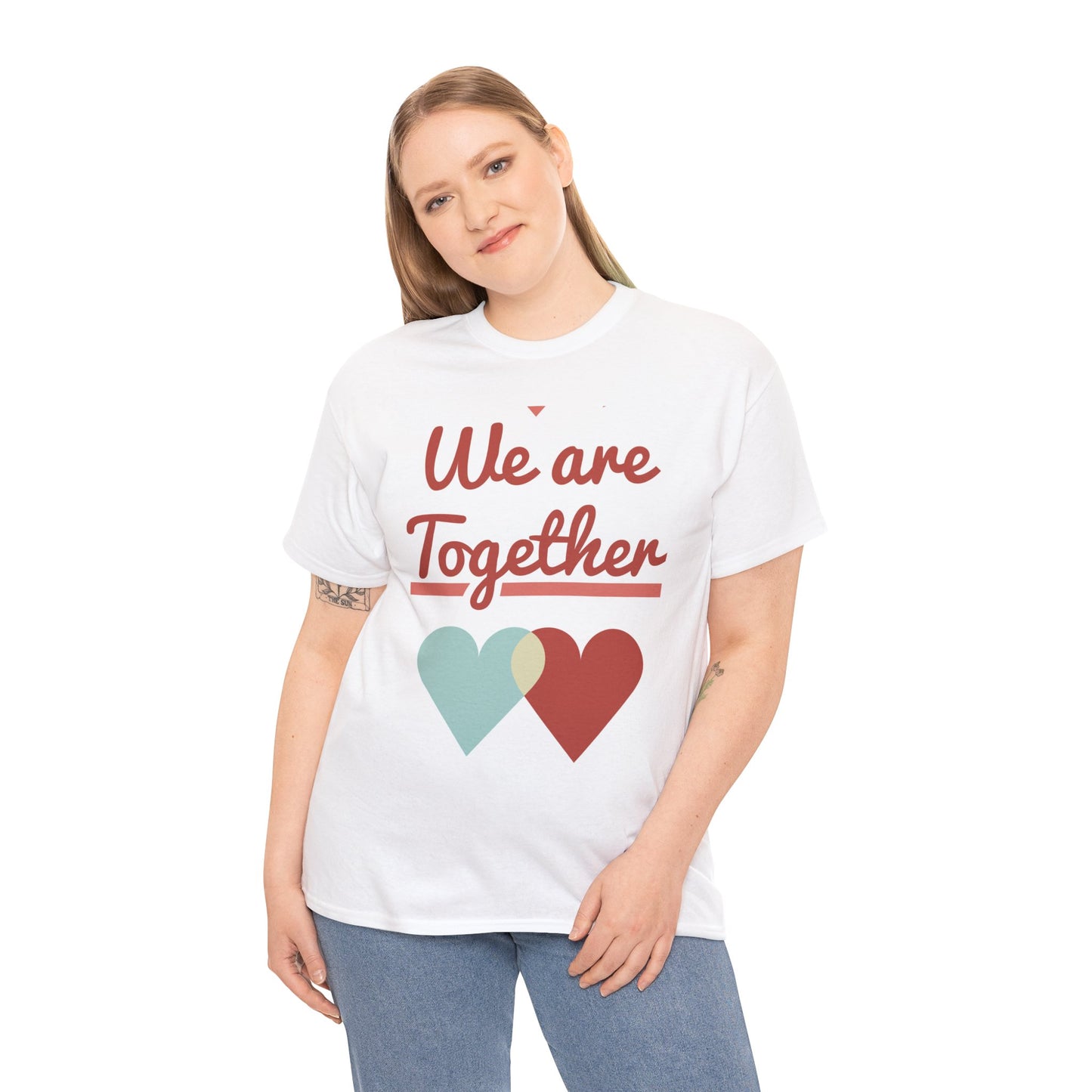 Love Connection Unisex Heavy Cotton Tee - 'We are Together' Design