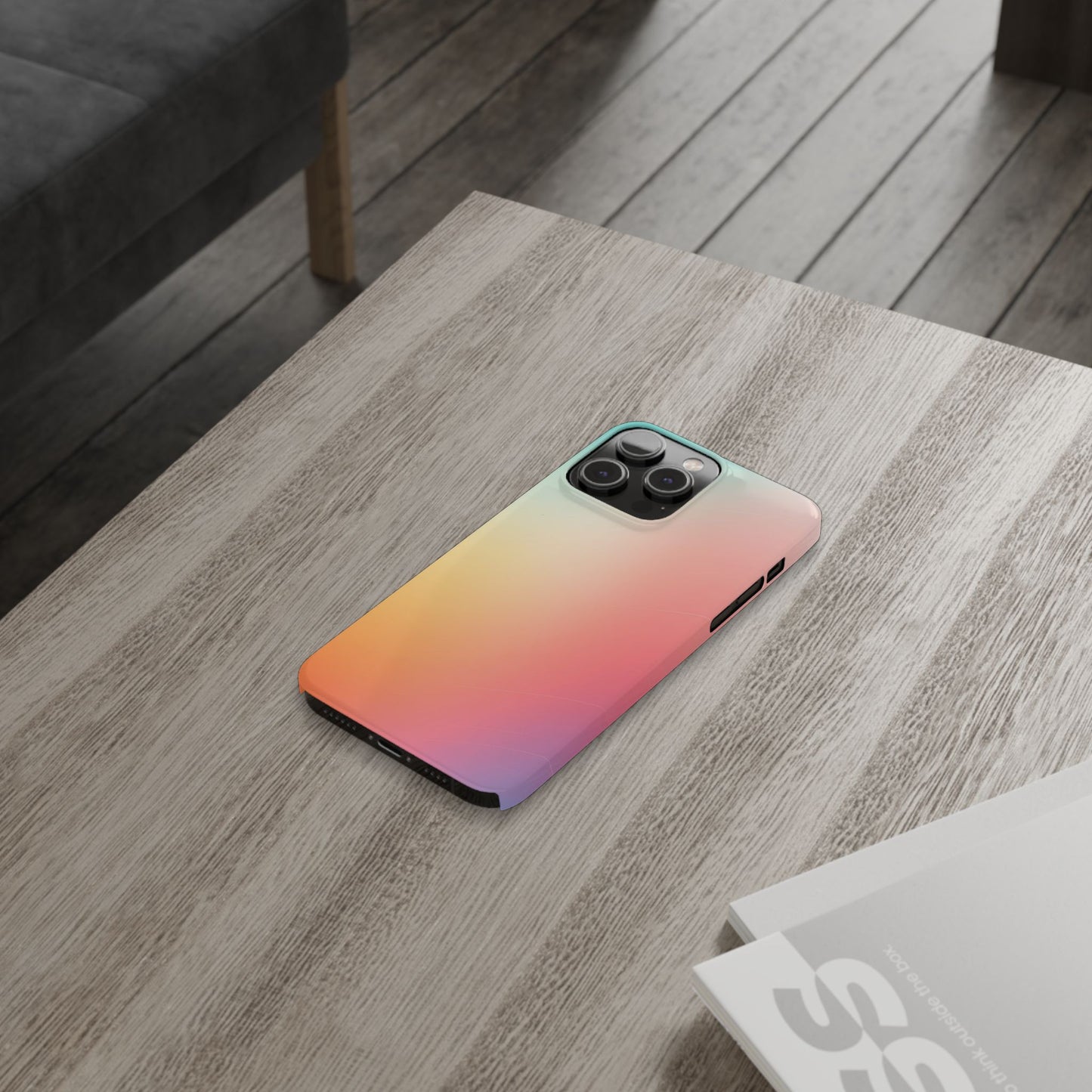 Pastel Gradient Slim Phone Case - Stylish & Protective Accessories for Everyday Use