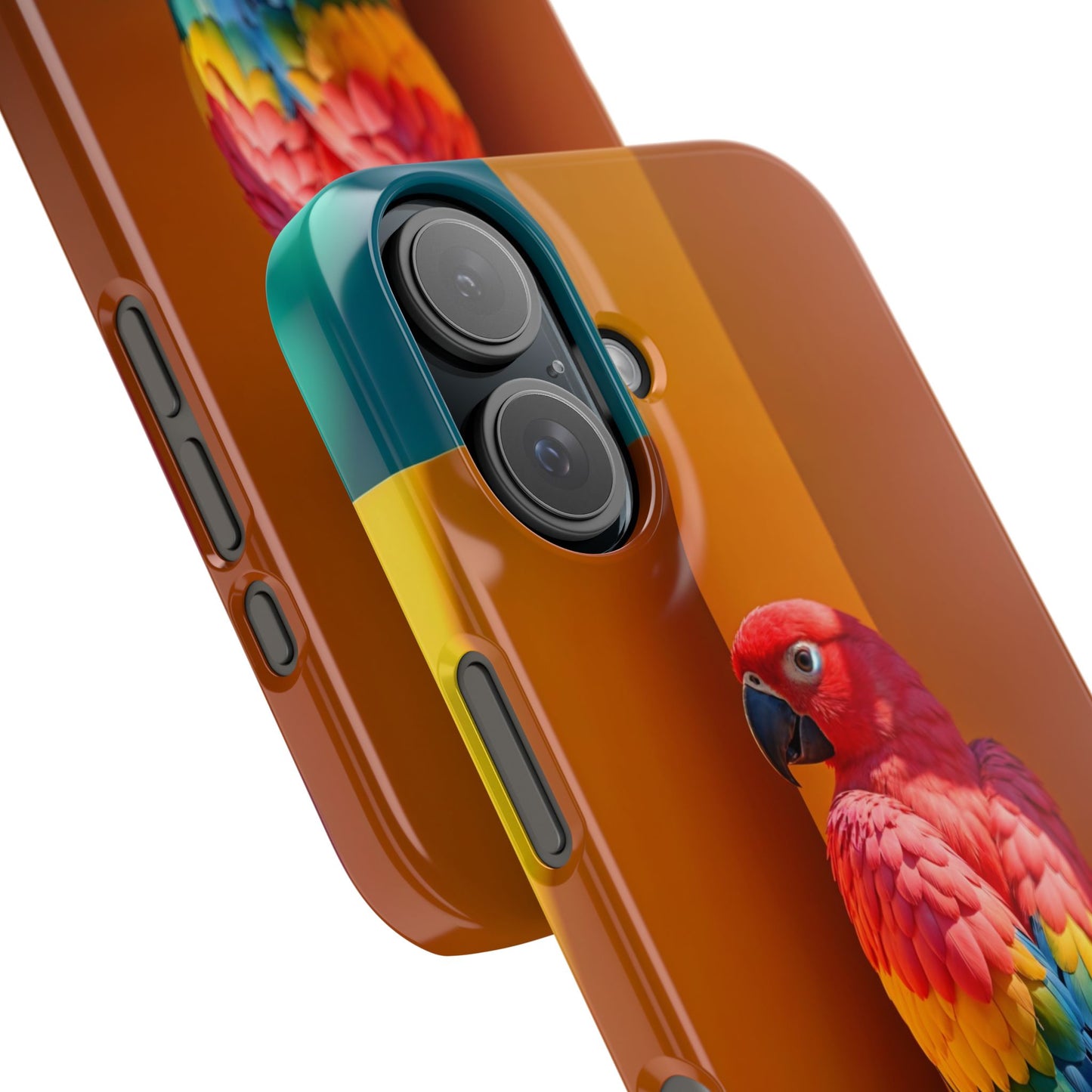 Vibrant Parrot Slim Phone Case - Colorful Tropical Design for Nature Lovers