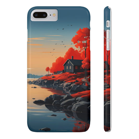 Nature-Inspired Slim Phone Cases - Autumn Landscape Design