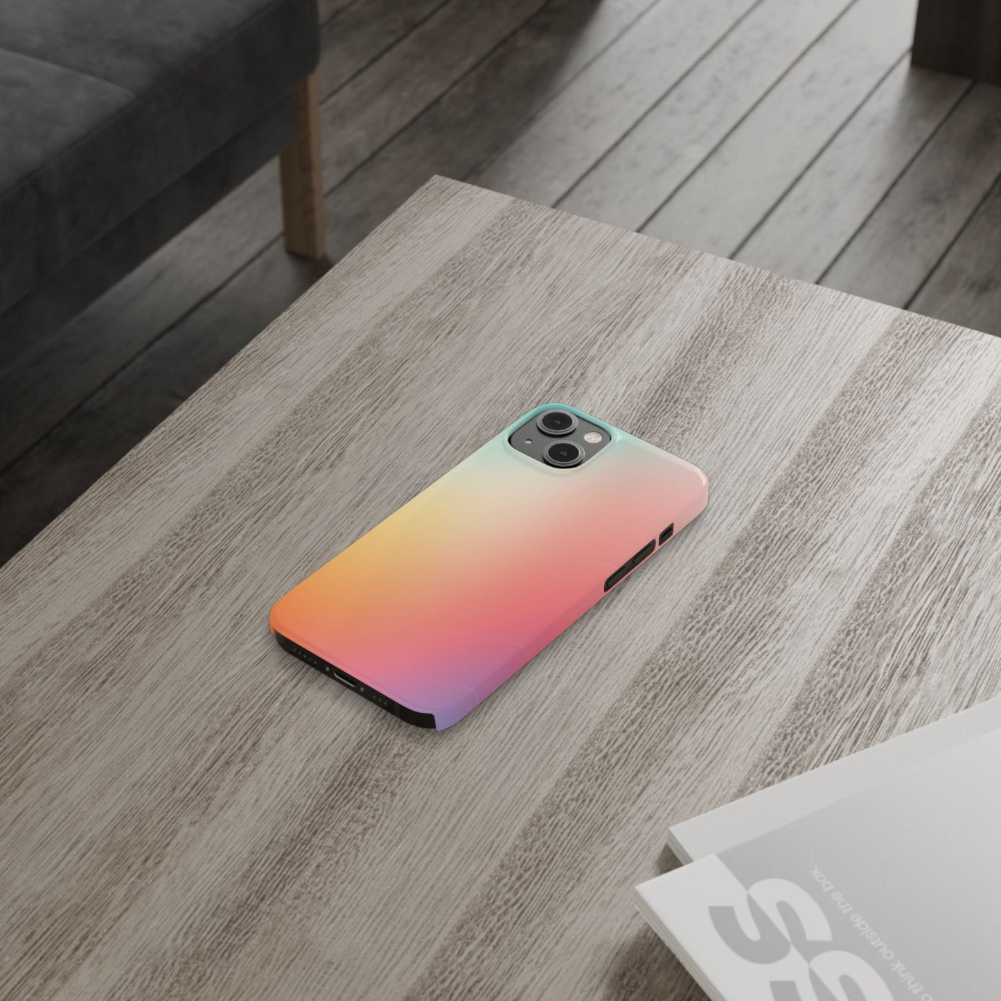 Pastel Gradient Slim Phone Case - Stylish & Protective Accessories for Everyday Use