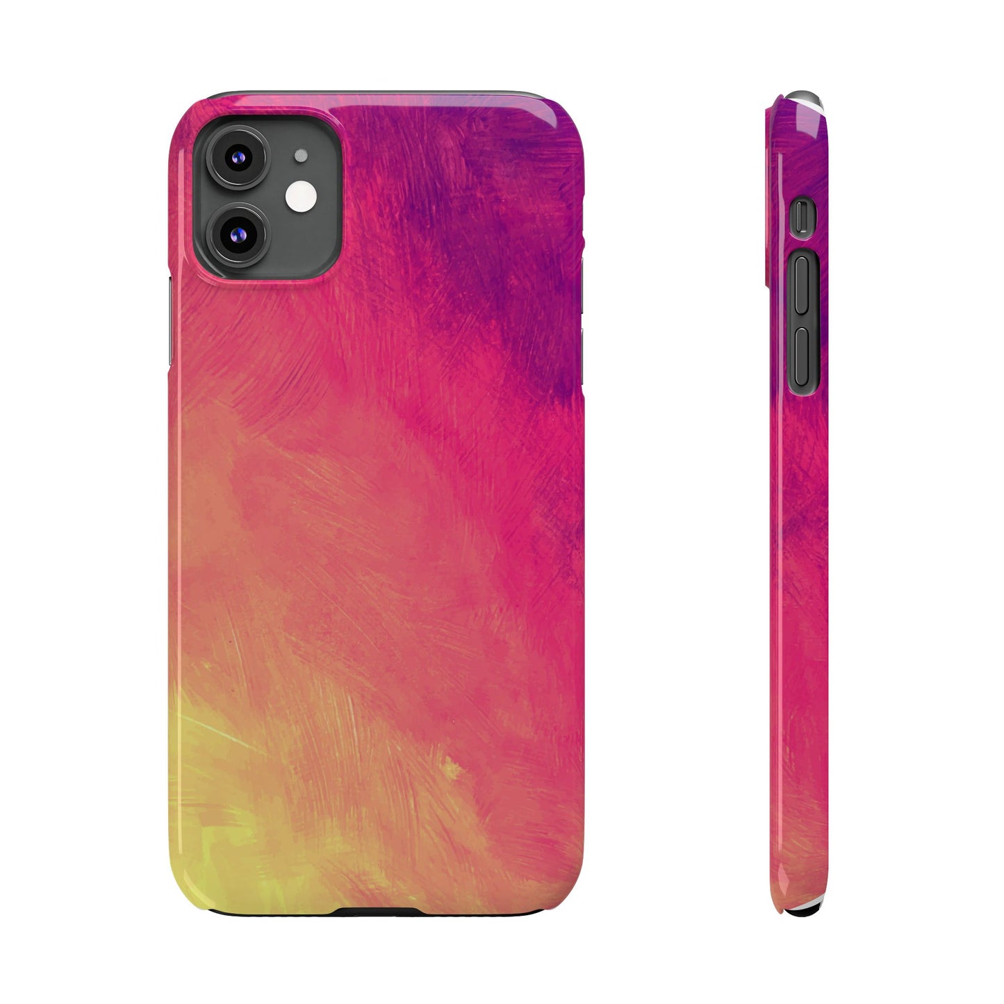 Vibrant Abstract Slim Phone Case - Colorful Protection for Every Day