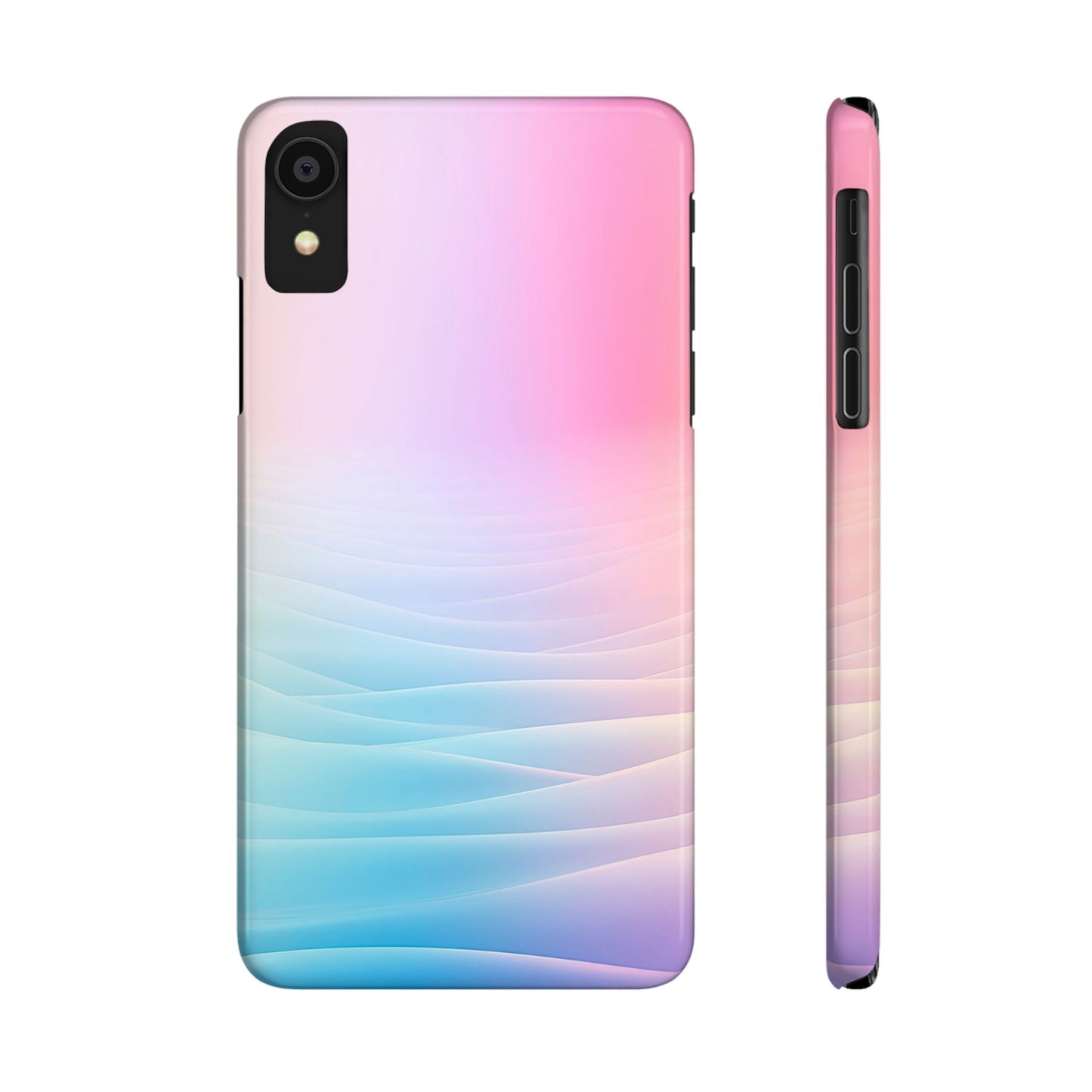 Pastel Waves Slim Phone Case - Soft Gradient Design for Trendy Protection