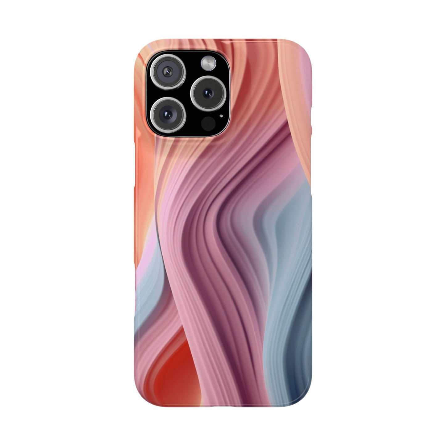 Stylish Slim Phone Cases with Wave Patterns - Perfect Gift for Art Lovers