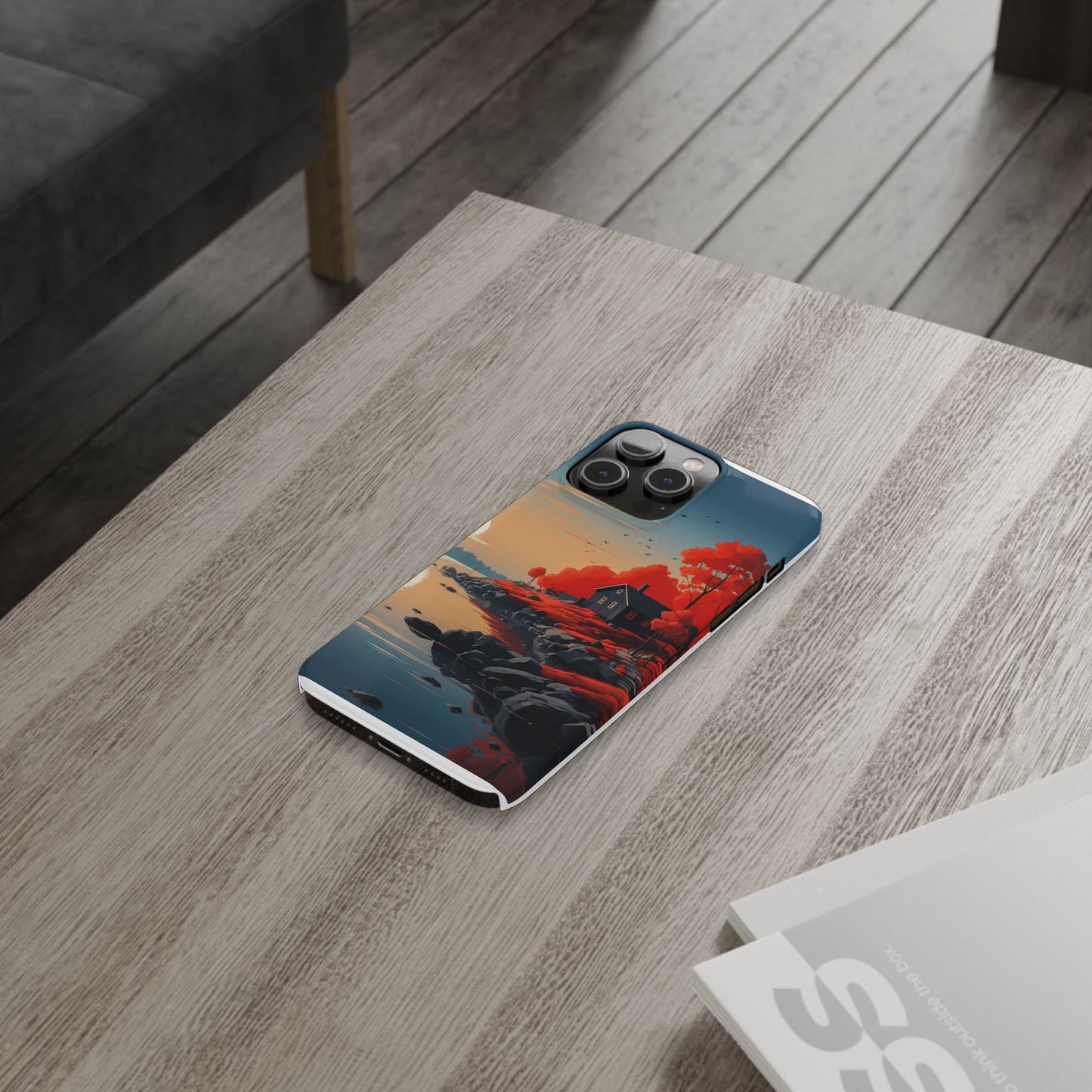 Nature-Inspired Slim Phone Cases - Autumn Landscape Design