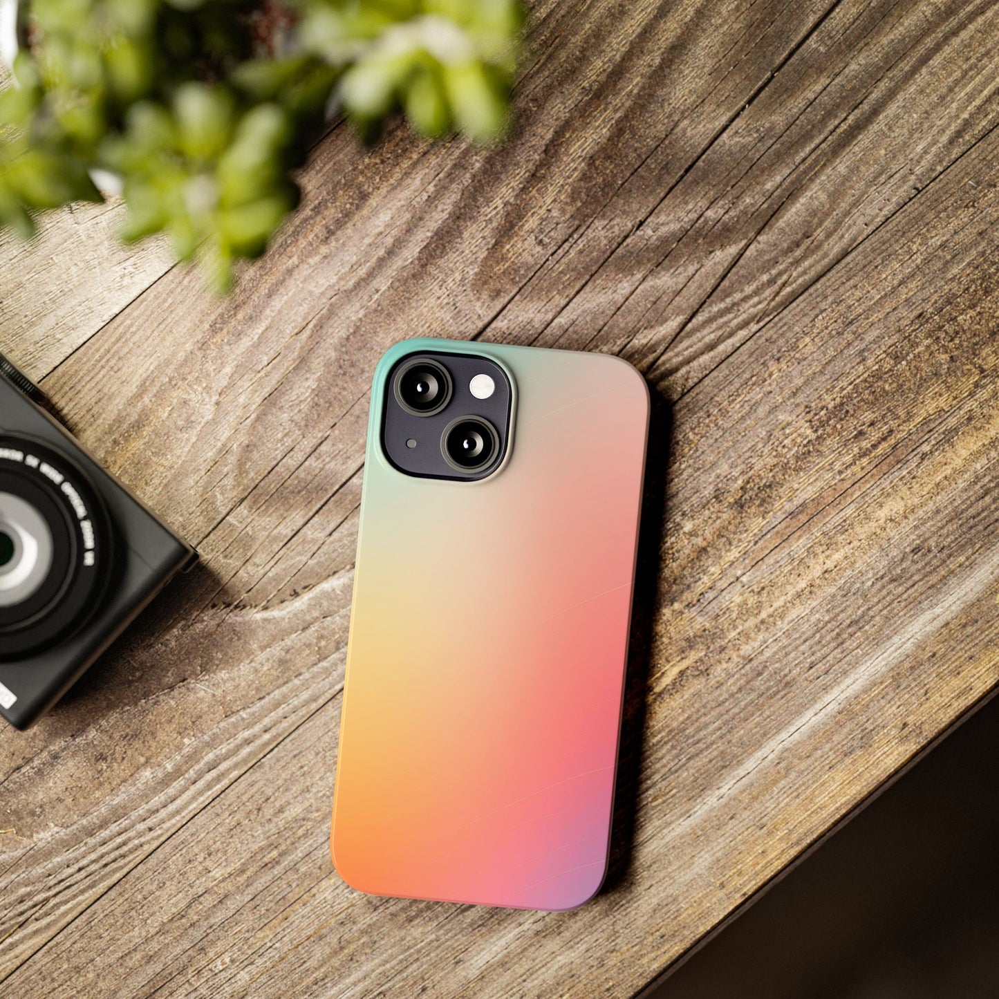 Pastel Gradient Slim Phone Case - Stylish & Protective Accessories for Everyday Use