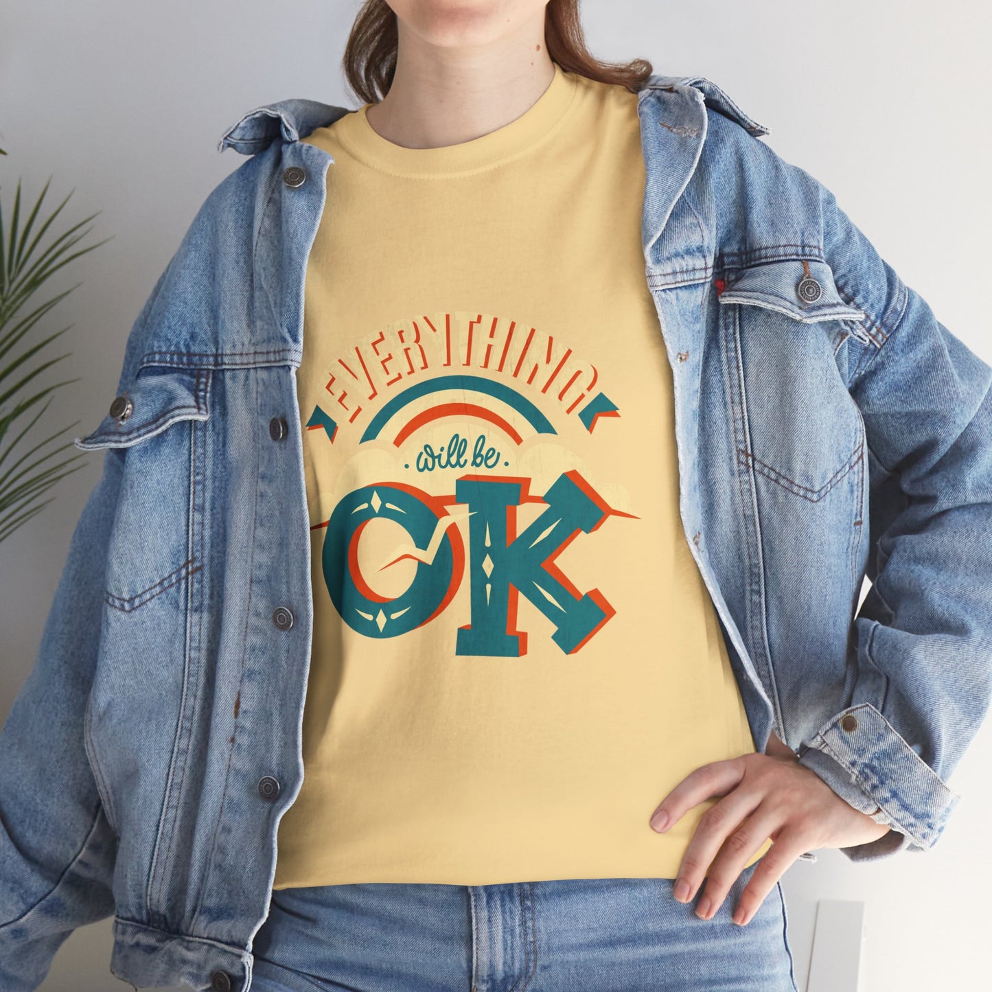 Everything Will Be OK Unisex Heavy Cotton Tee