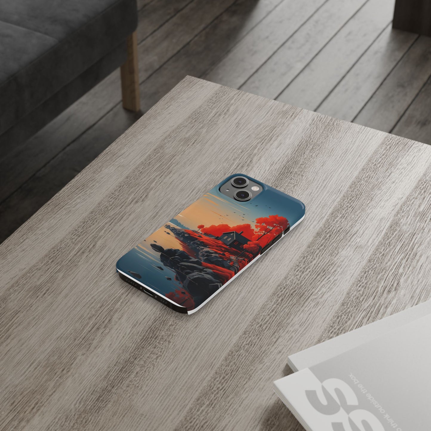 Nature-Inspired Slim Phone Cases - Autumn Landscape Design