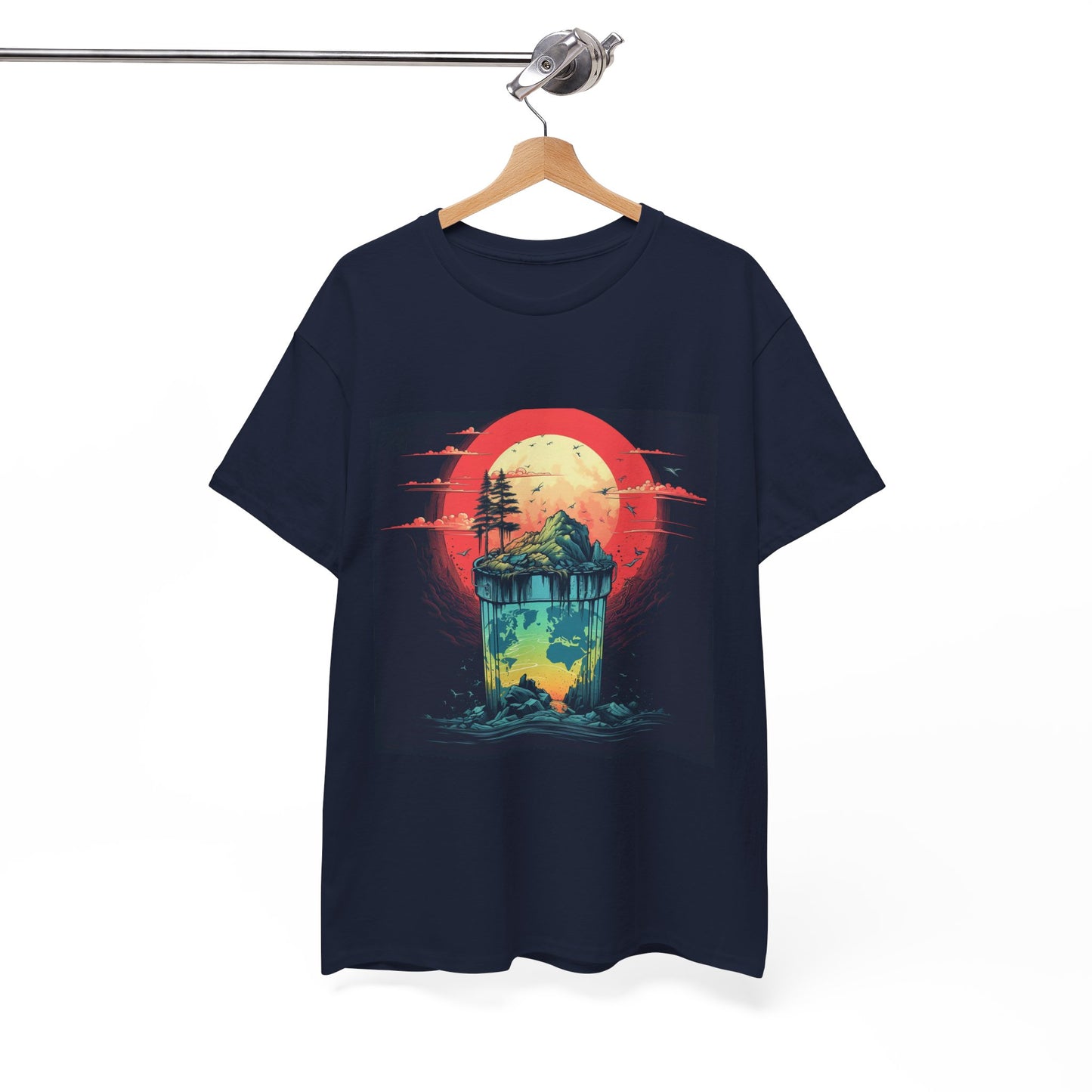 Sunset Island Adventure Unisex Heavy Cotton Tee