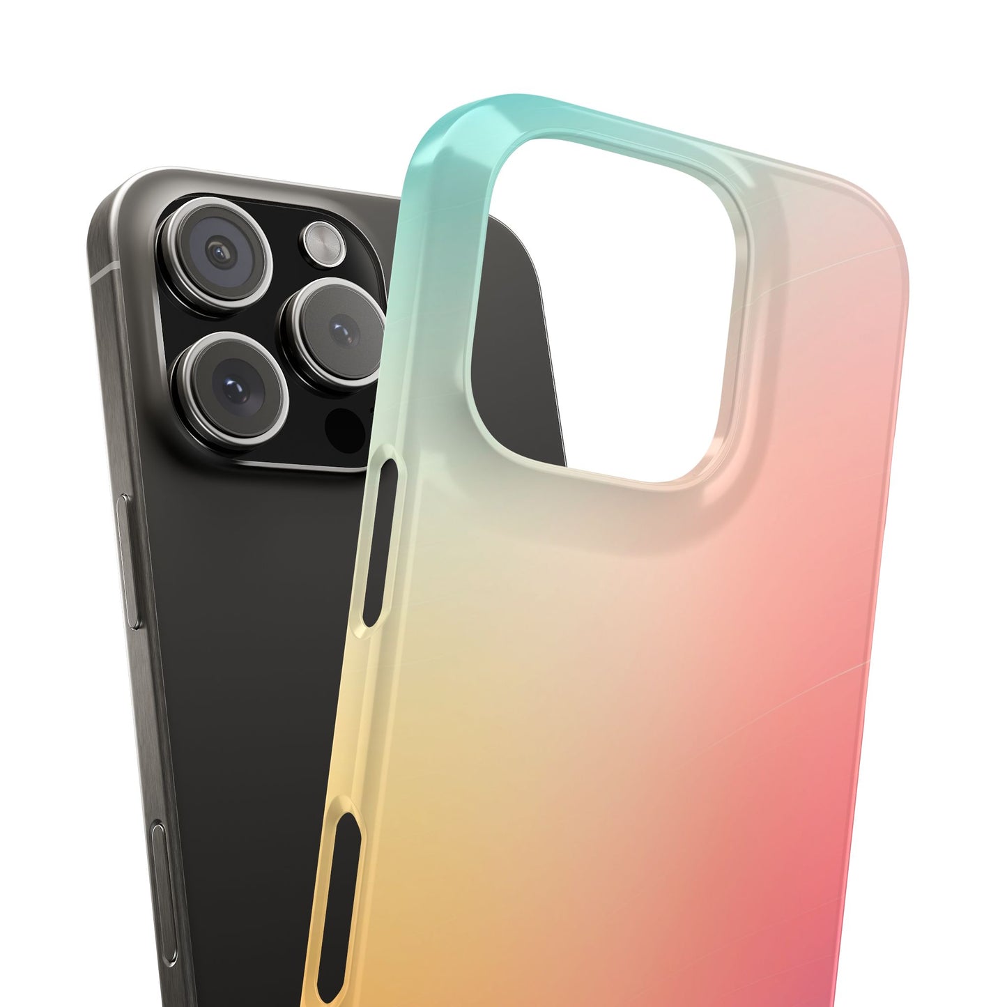 Pastel Gradient Slim Phone Case - Stylish & Protective Accessories for Everyday Use