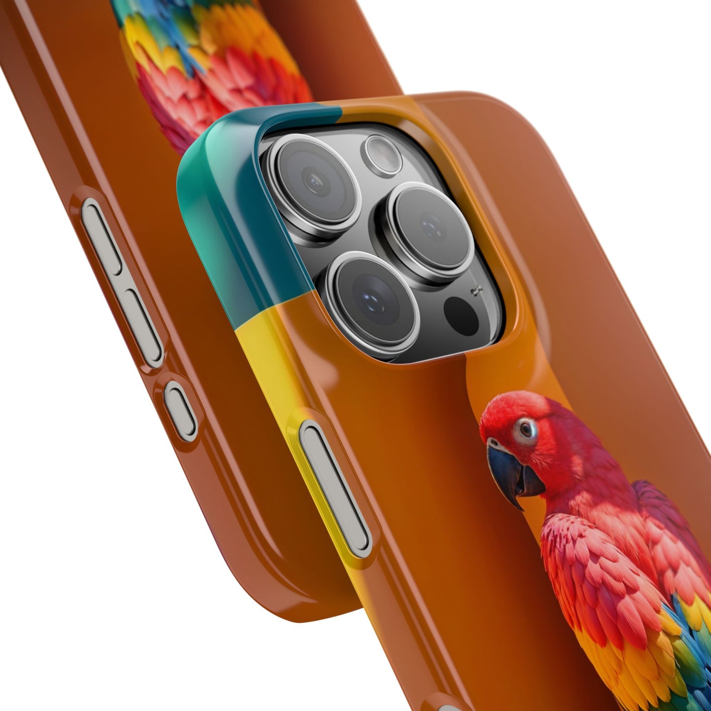 Vibrant Parrot Slim Phone Case - Colorful Tropical Design for Nature Lovers