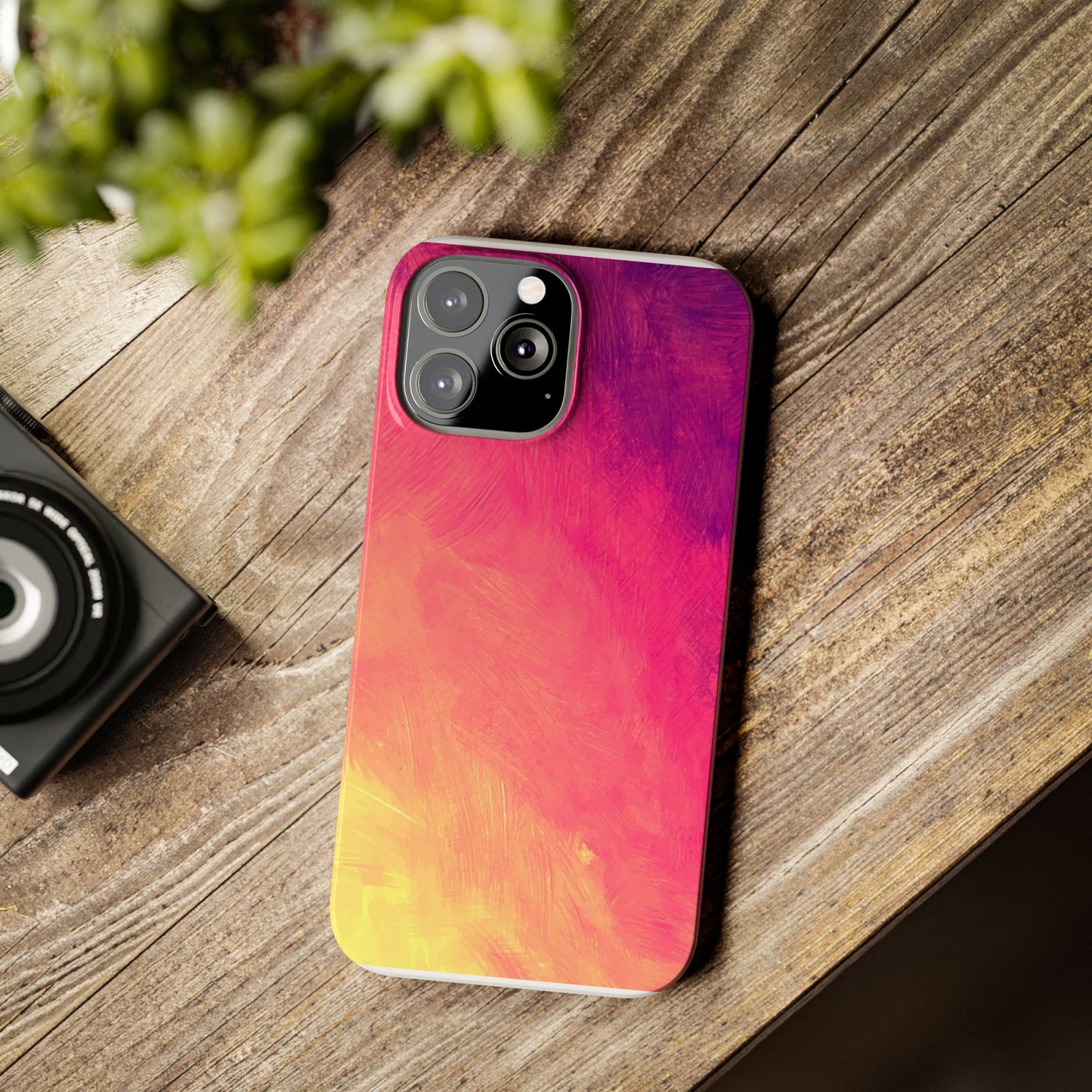 Vibrant Abstract Slim Phone Case - Colorful Protection for Every Day