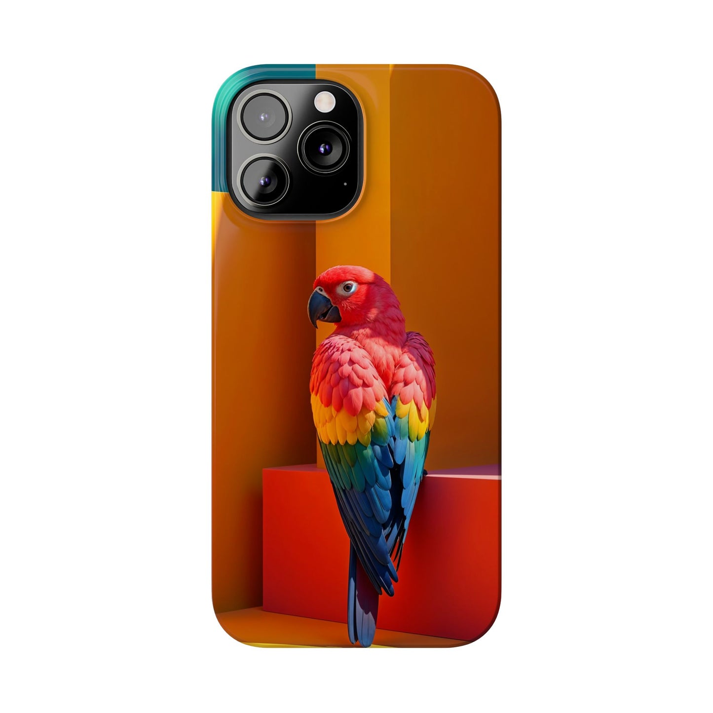 Vibrant Parrot Slim Phone Case - Colorful Tropical Design for Nature Lovers