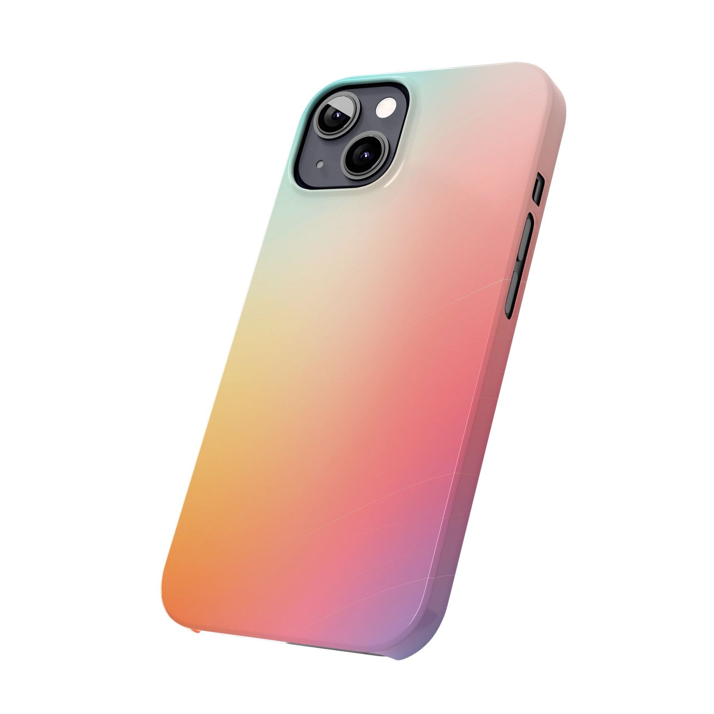 Pastel Gradient Slim Phone Case - Stylish & Protective Accessories for Everyday Use