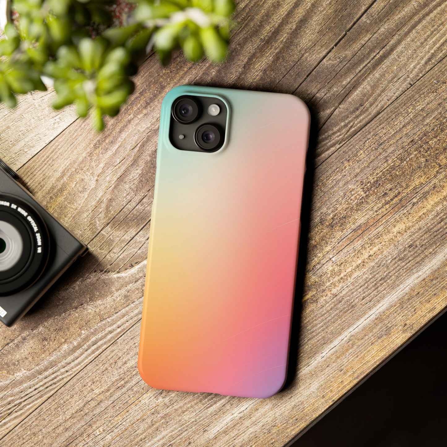 Pastel Gradient Slim Phone Case - Stylish & Protective Accessories for Everyday Use