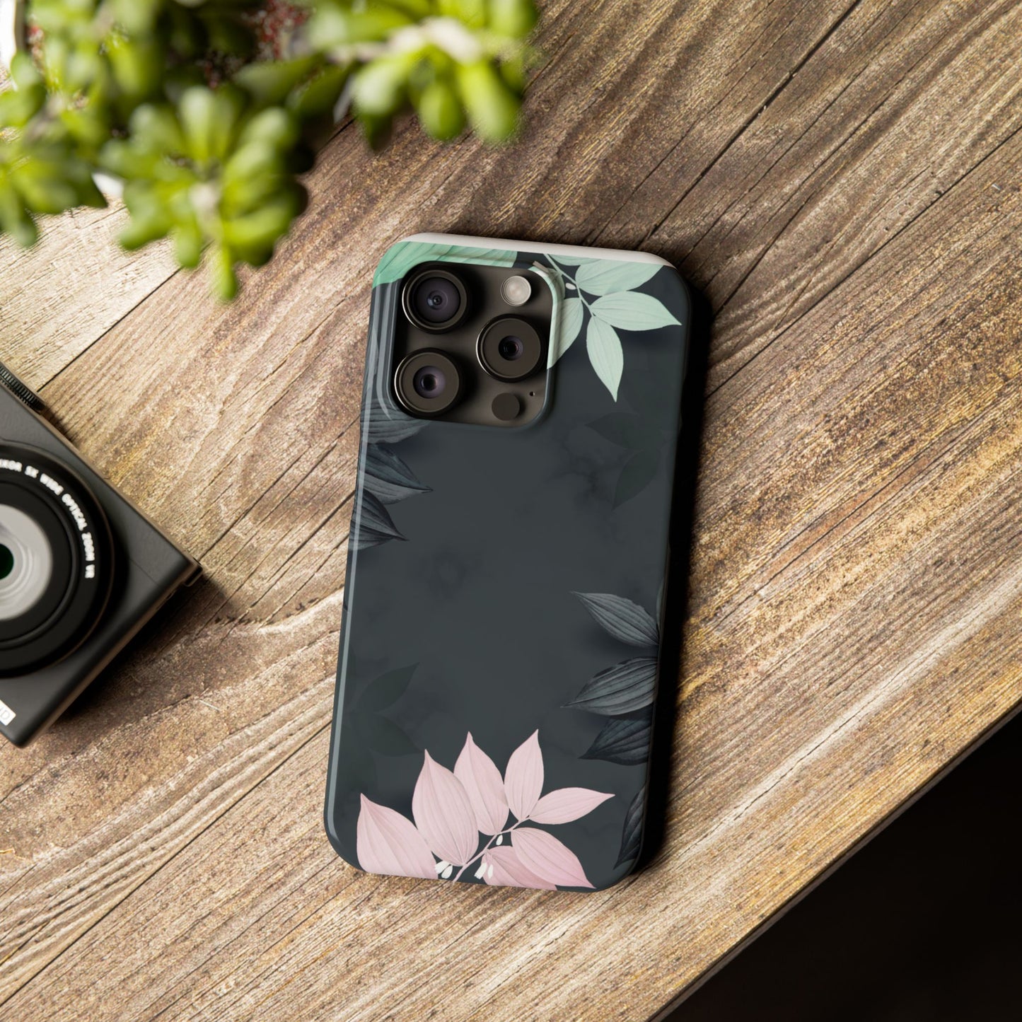 Elegant Floral Slim Phone Case - Stylish Design for Nature Lovers