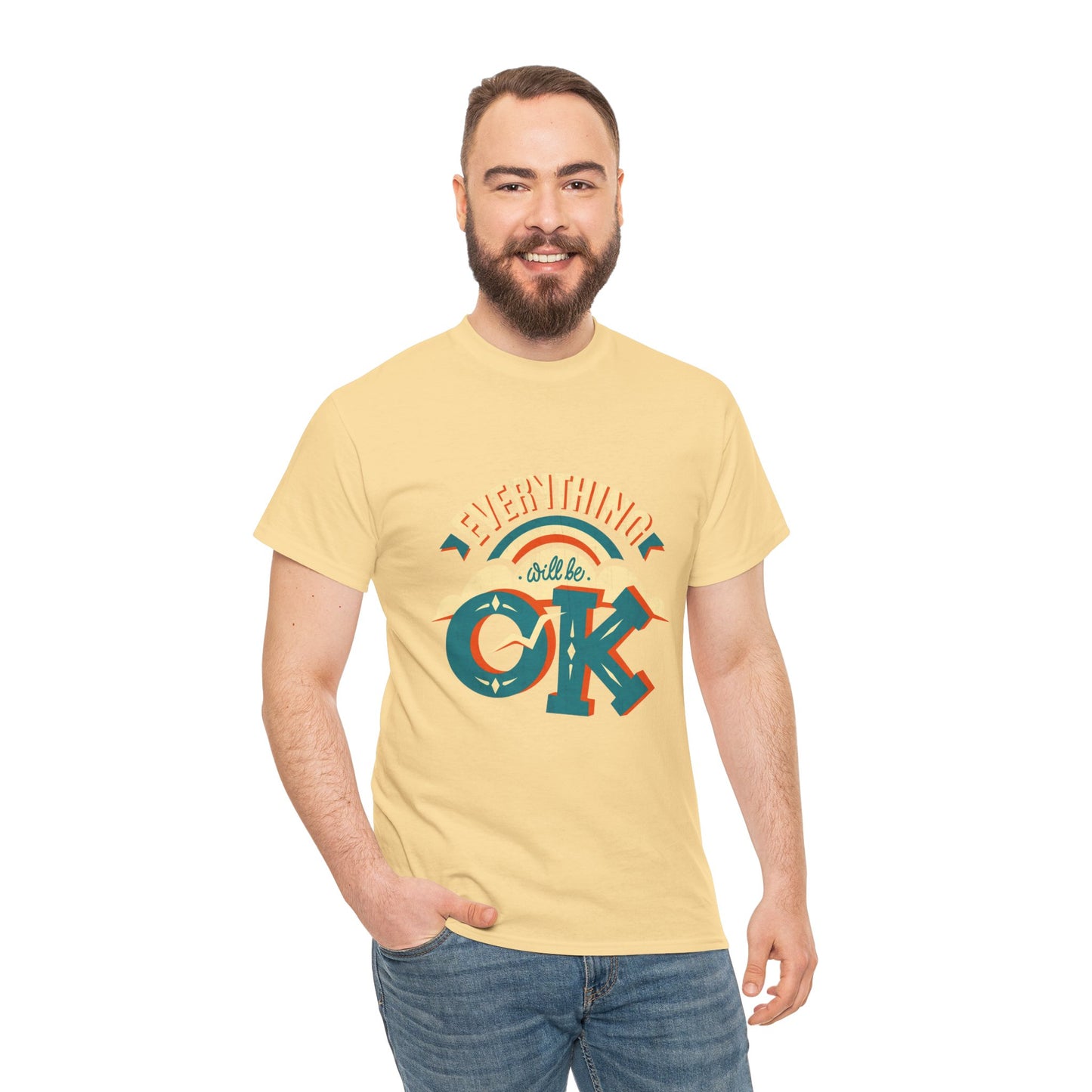 Everything Will Be OK Unisex Heavy Cotton Tee