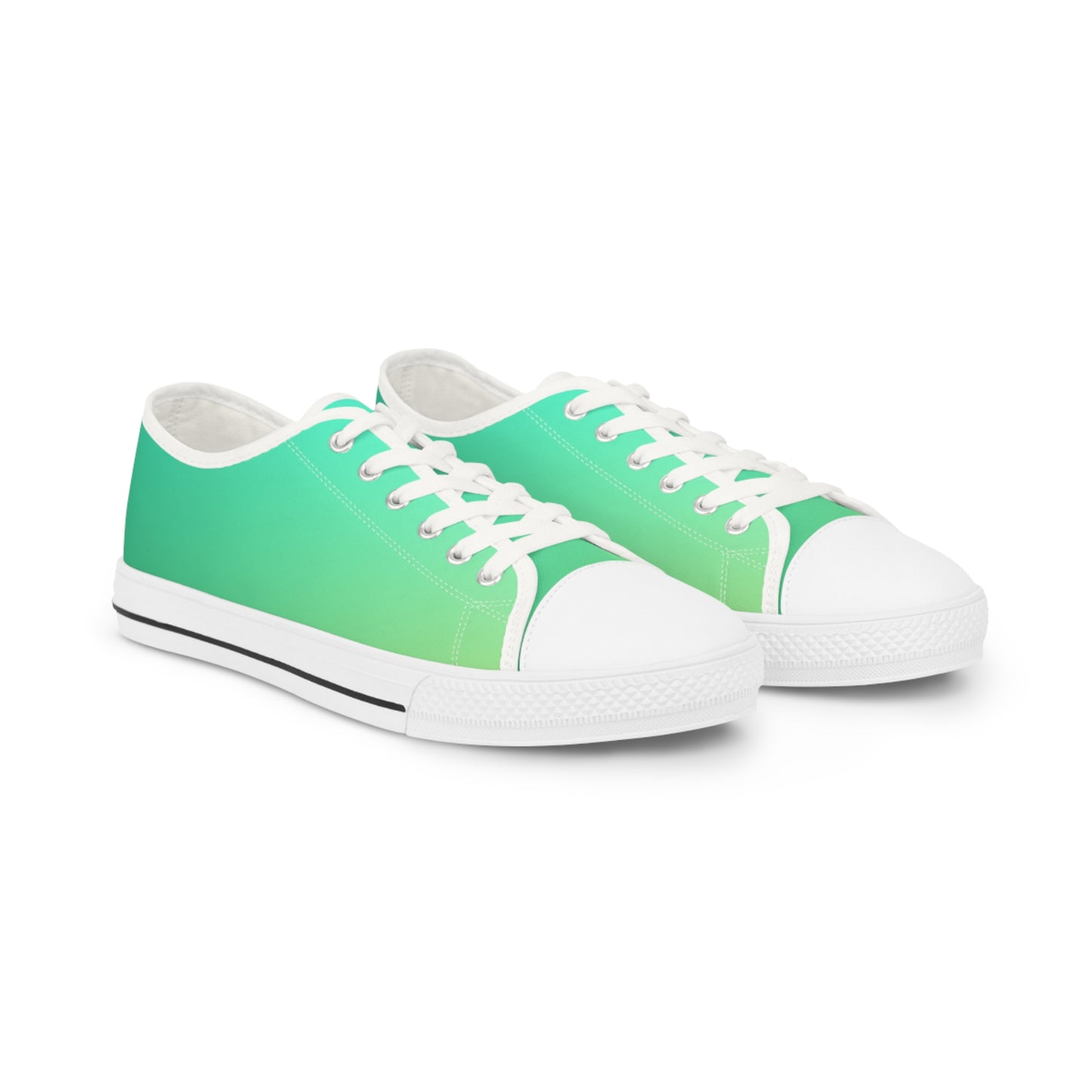 Men's Low Top Sneakers - Stylish Gradient Comfort Shoes for Everyday Wear