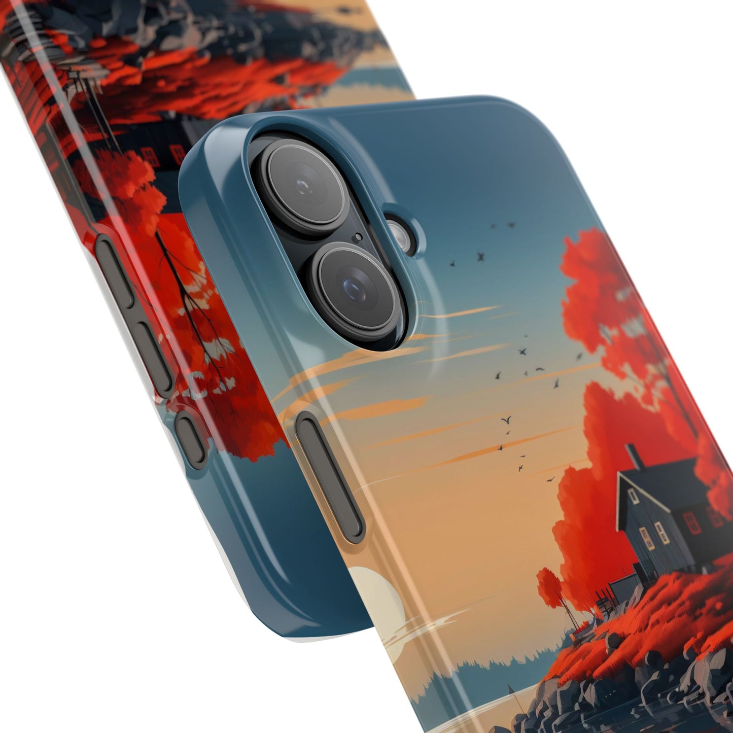 Nature-Inspired Slim Phone Cases - Autumn Landscape Design