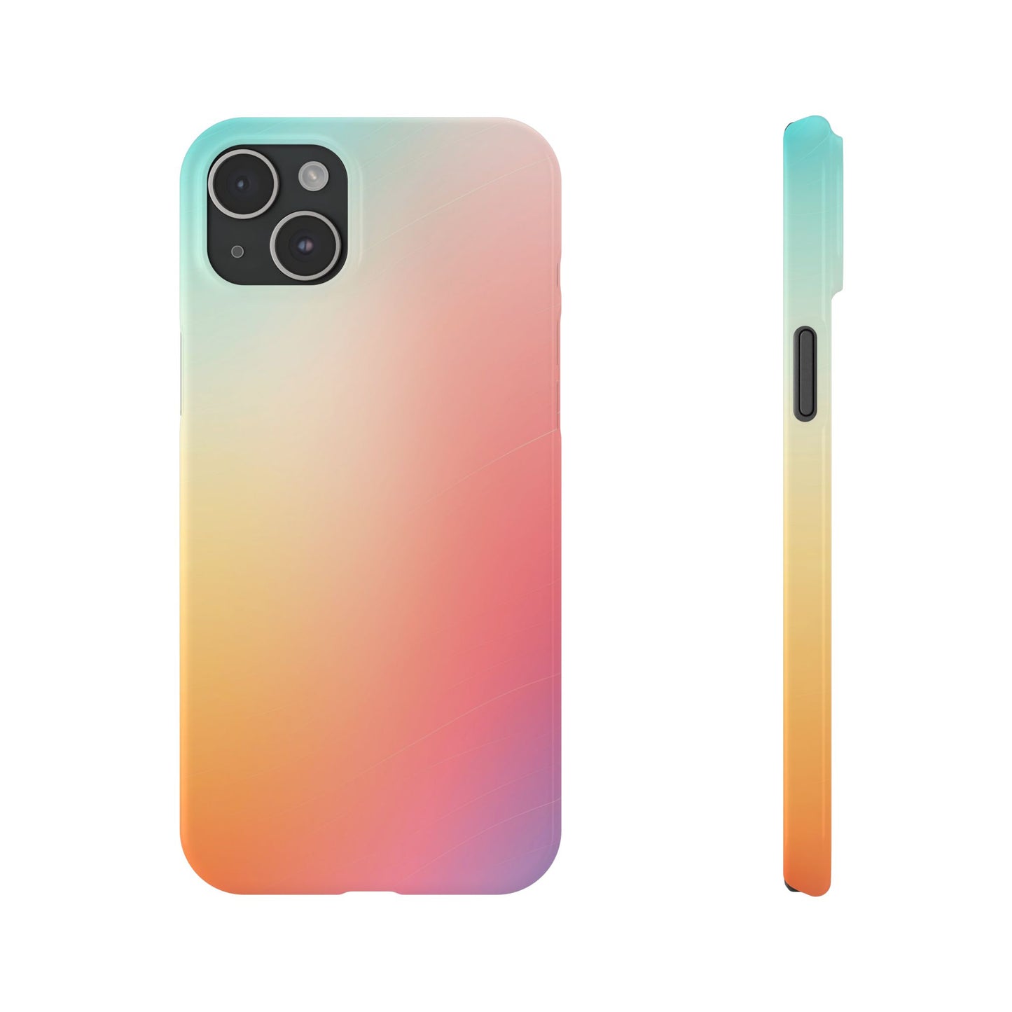 Pastel Gradient Slim Phone Case - Stylish & Protective Accessories for Everyday Use