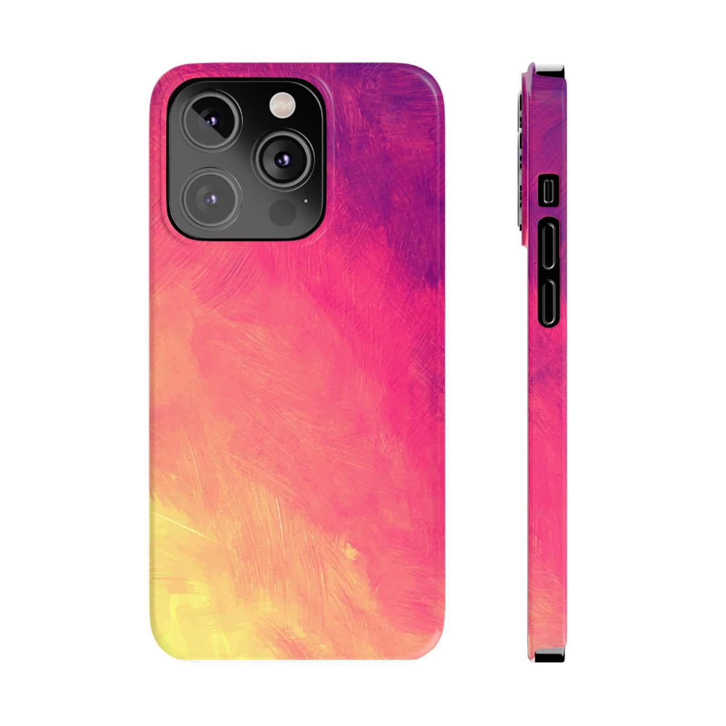 Vibrant Abstract Slim Phone Case - Colorful Protection for Every Day